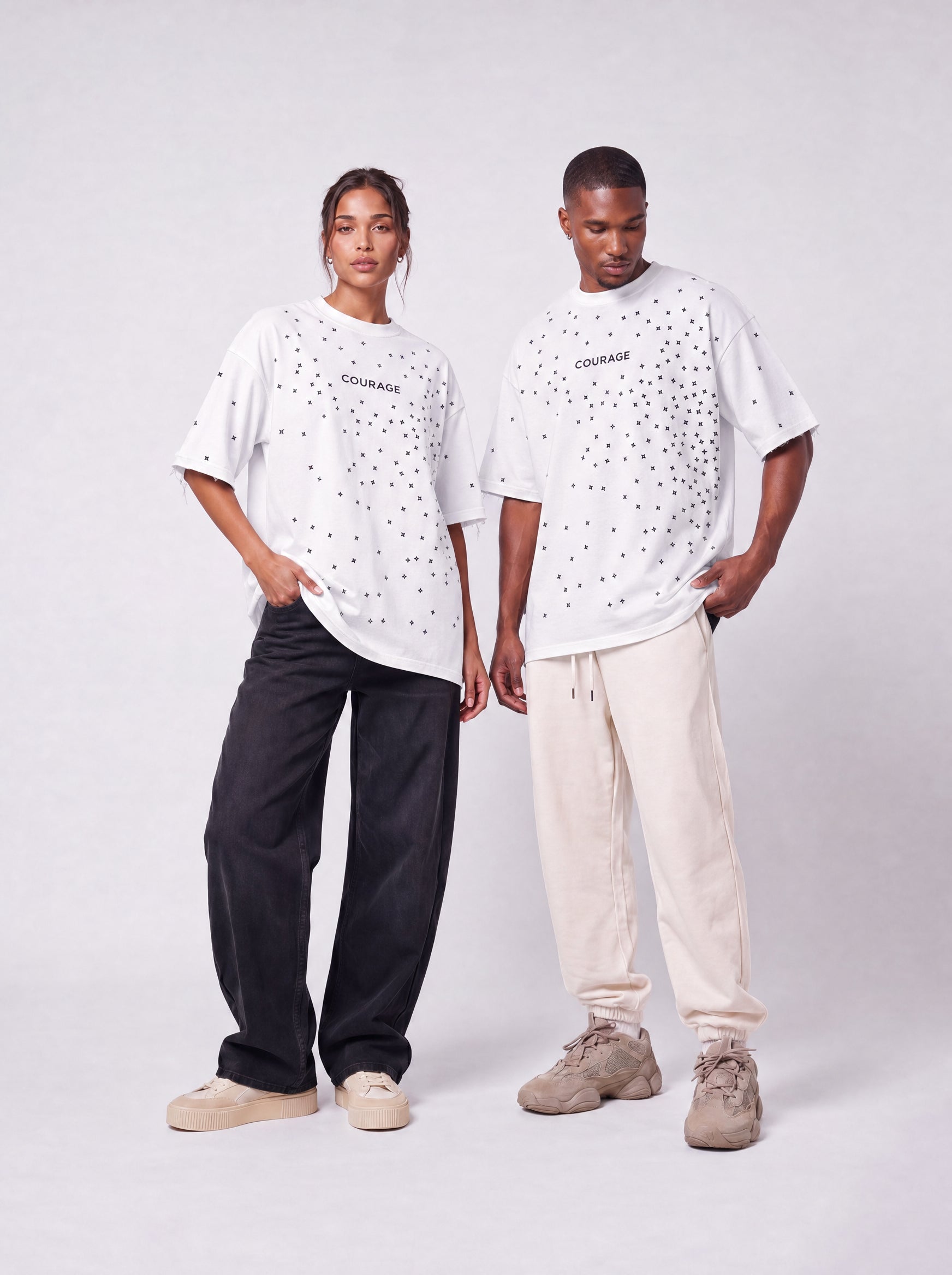 T-Shirt Oversized Fit Unisex "Prime" White