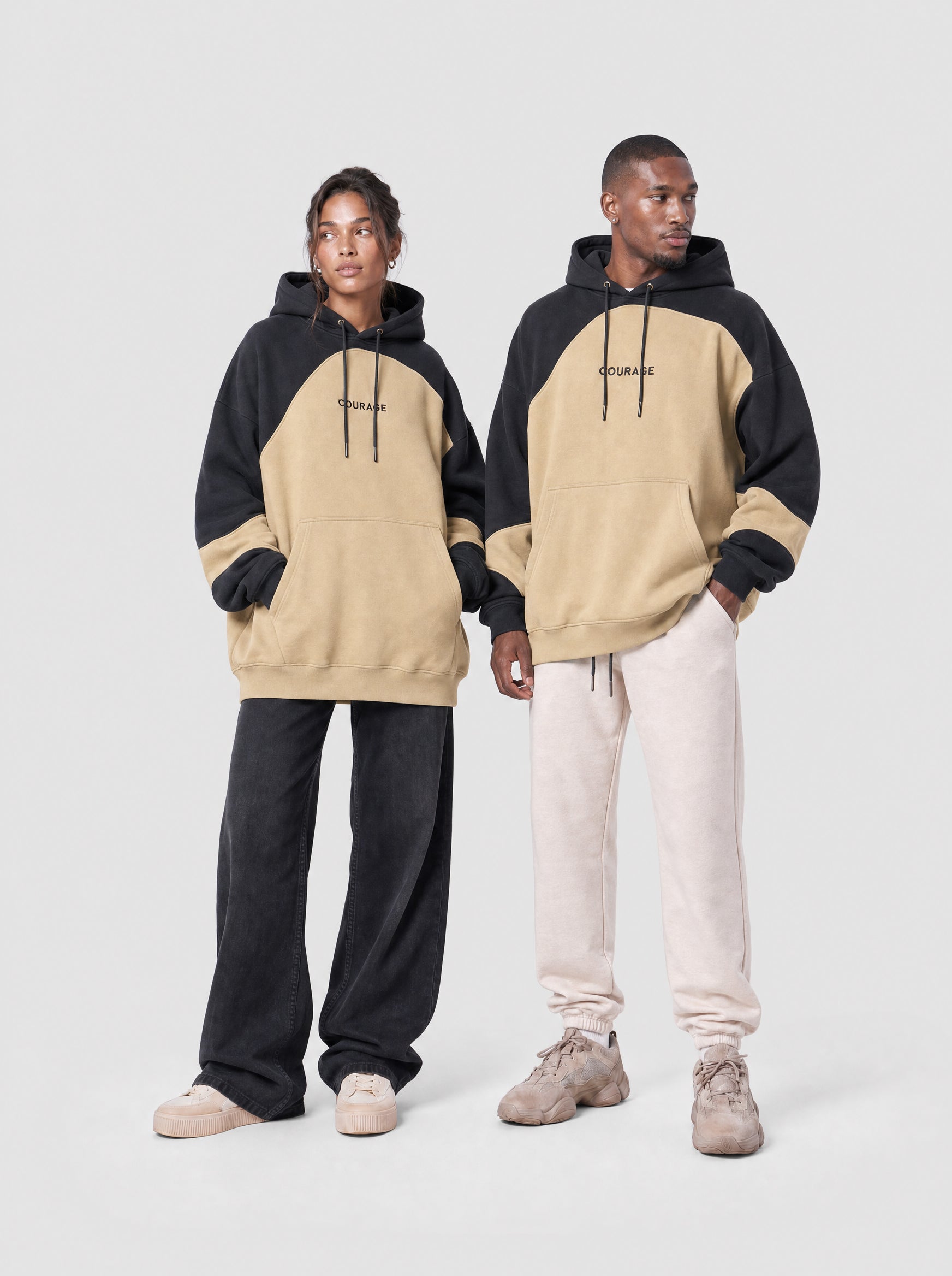 Baggy Hoodie Oversized Fit "Duality"
