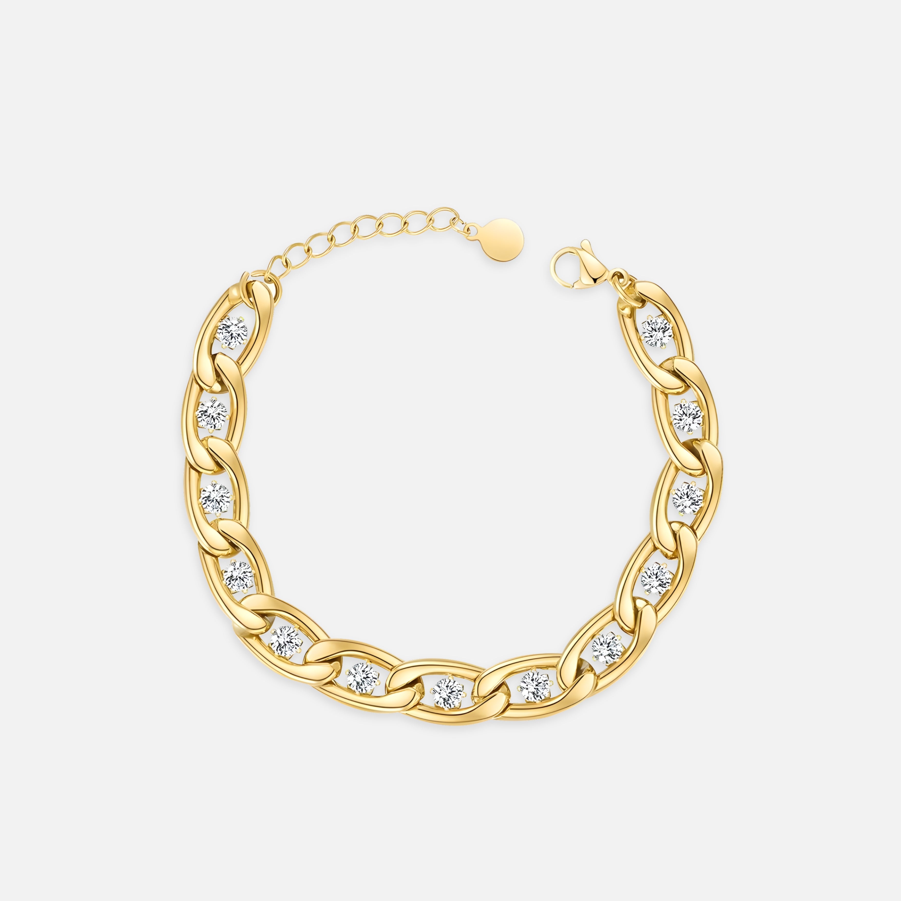 Bold Oval Chain Bracelet
