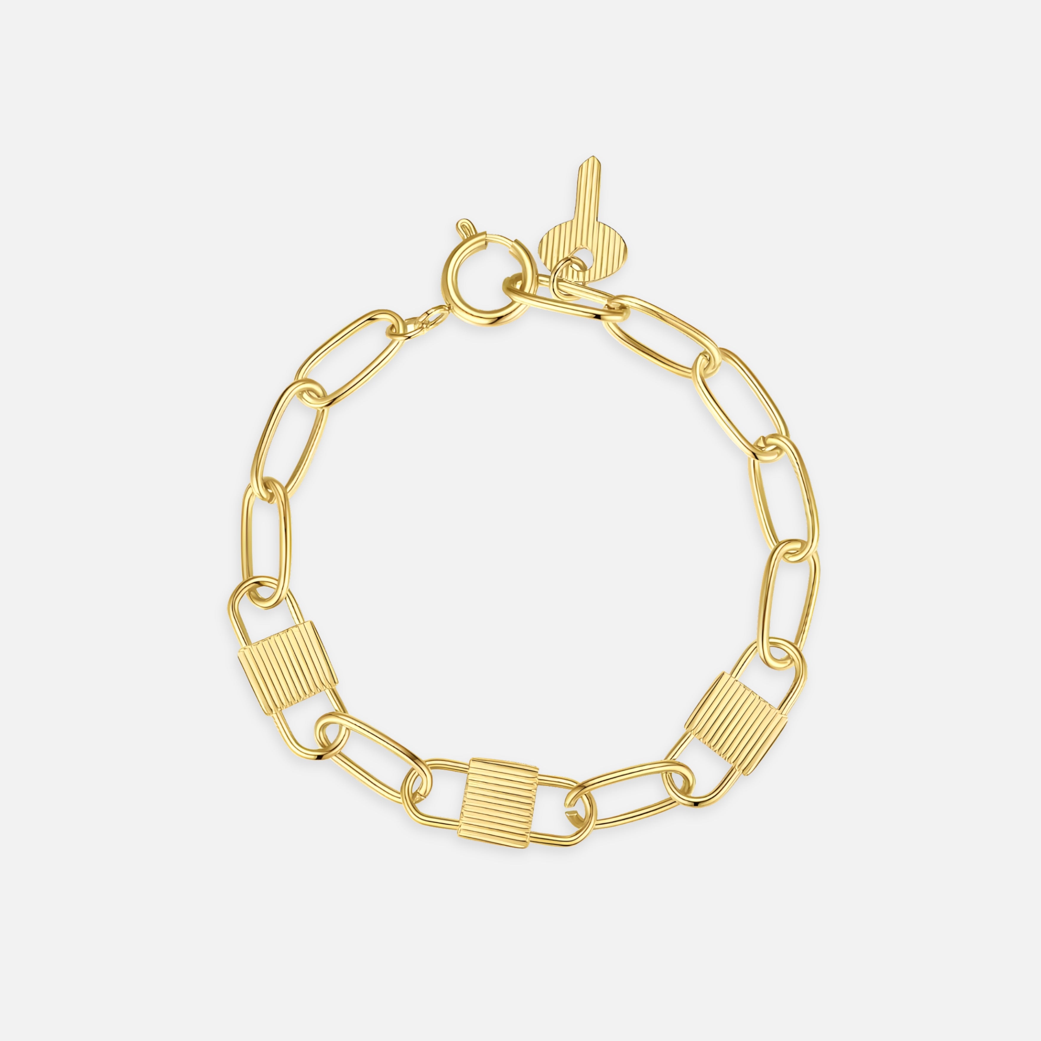 Cipher Lock Chain Bracelet