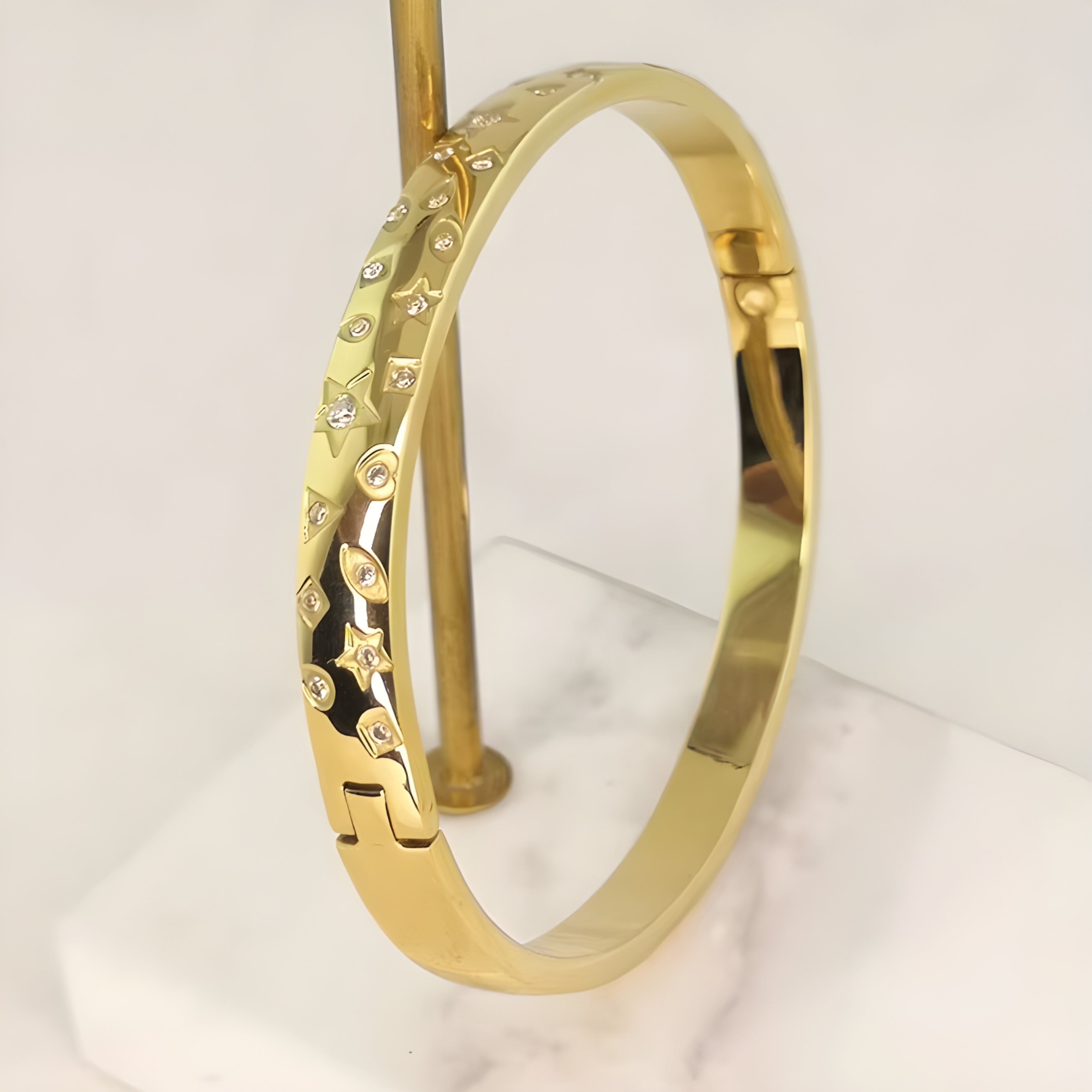 Galaxy Zircon Cuff Bracelet