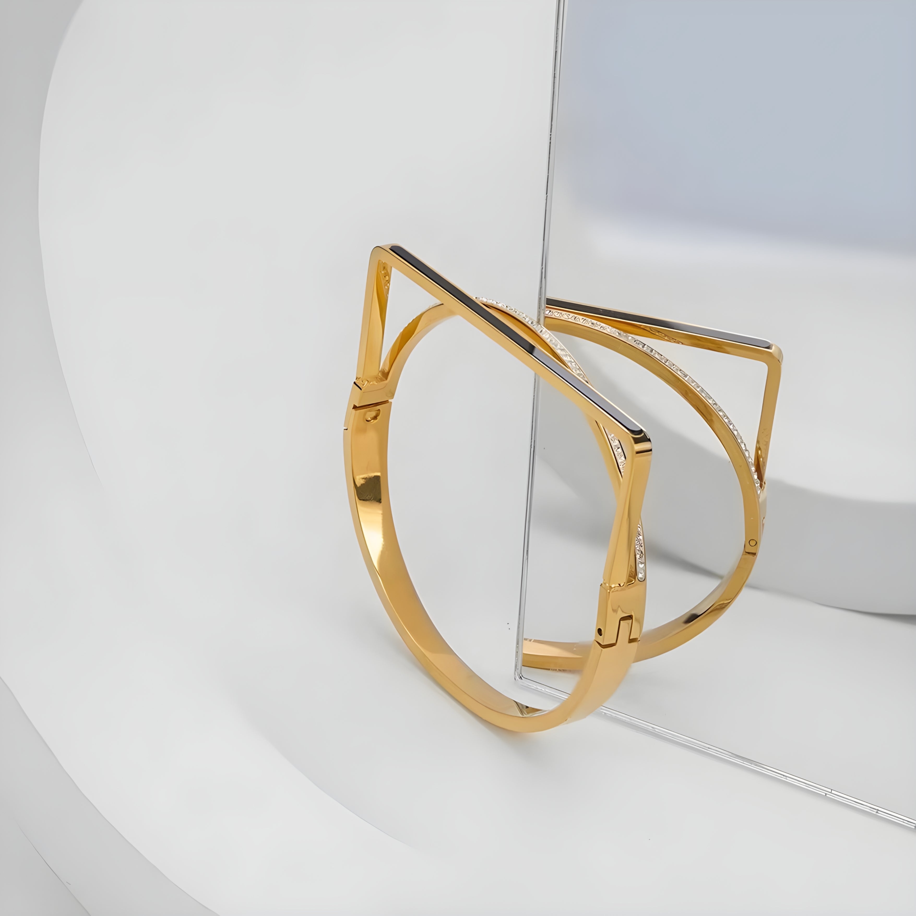 Solis Gold Cuff Bracelet