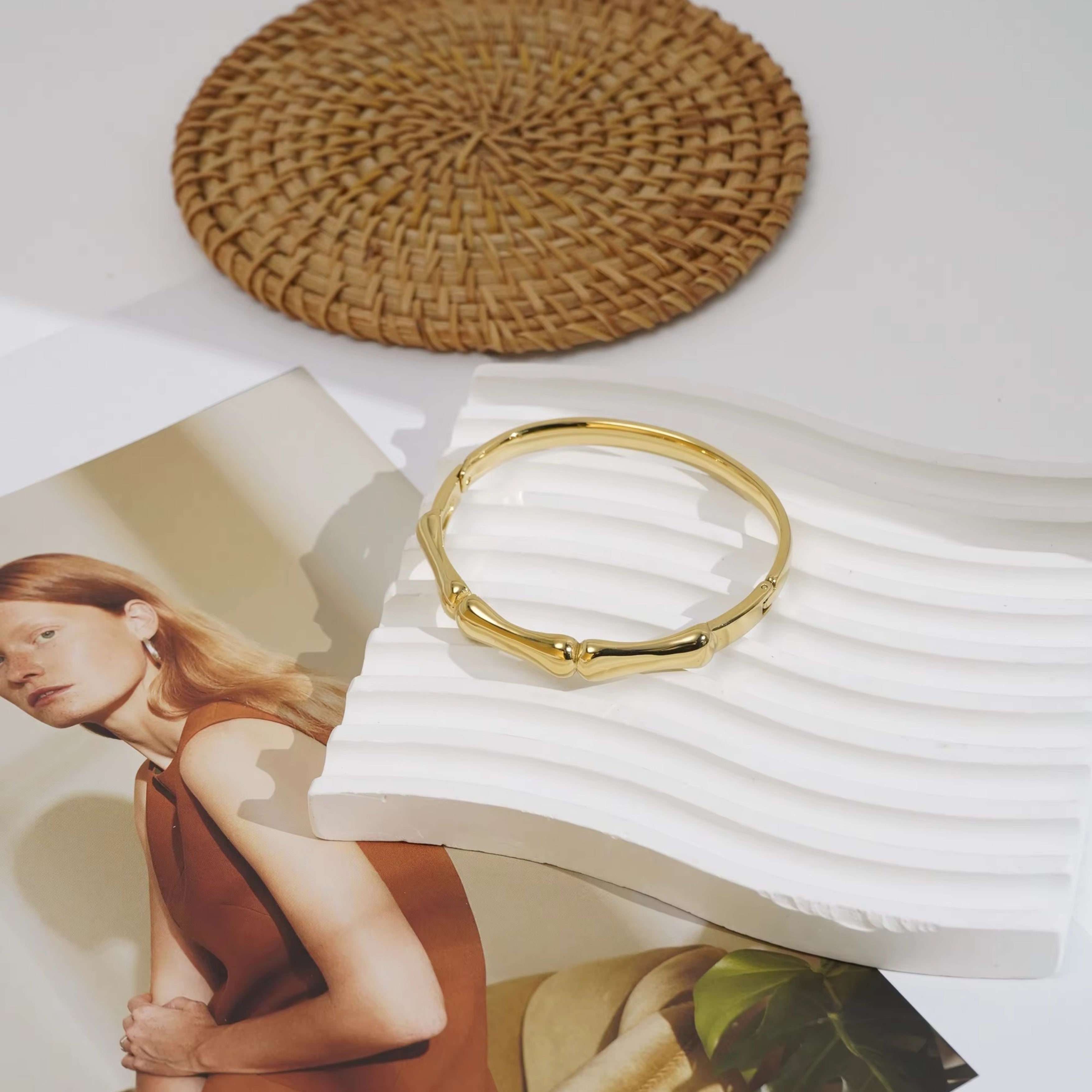 Nova Gold Cuff Bracelet