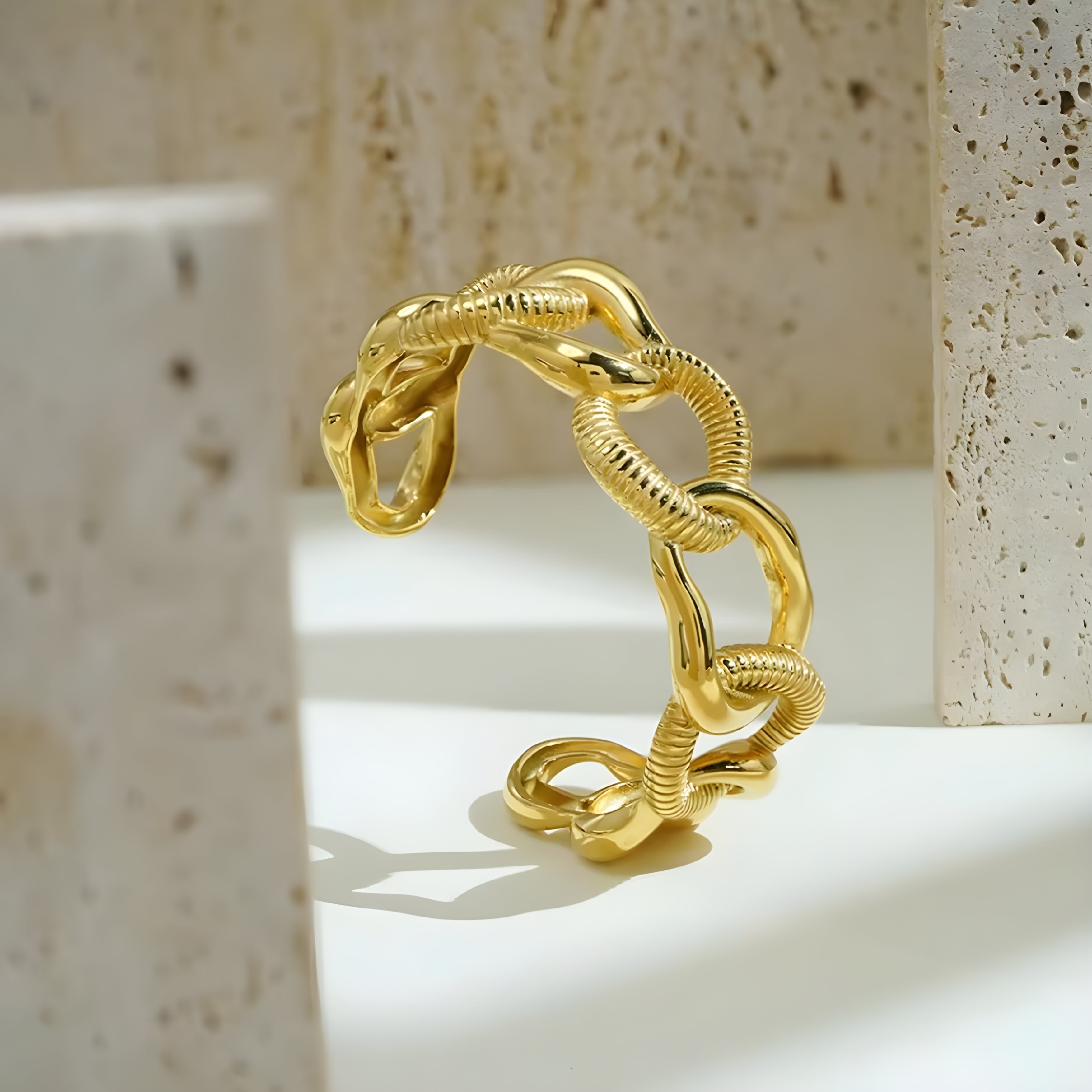 Orion Gold Cuff Bracelet