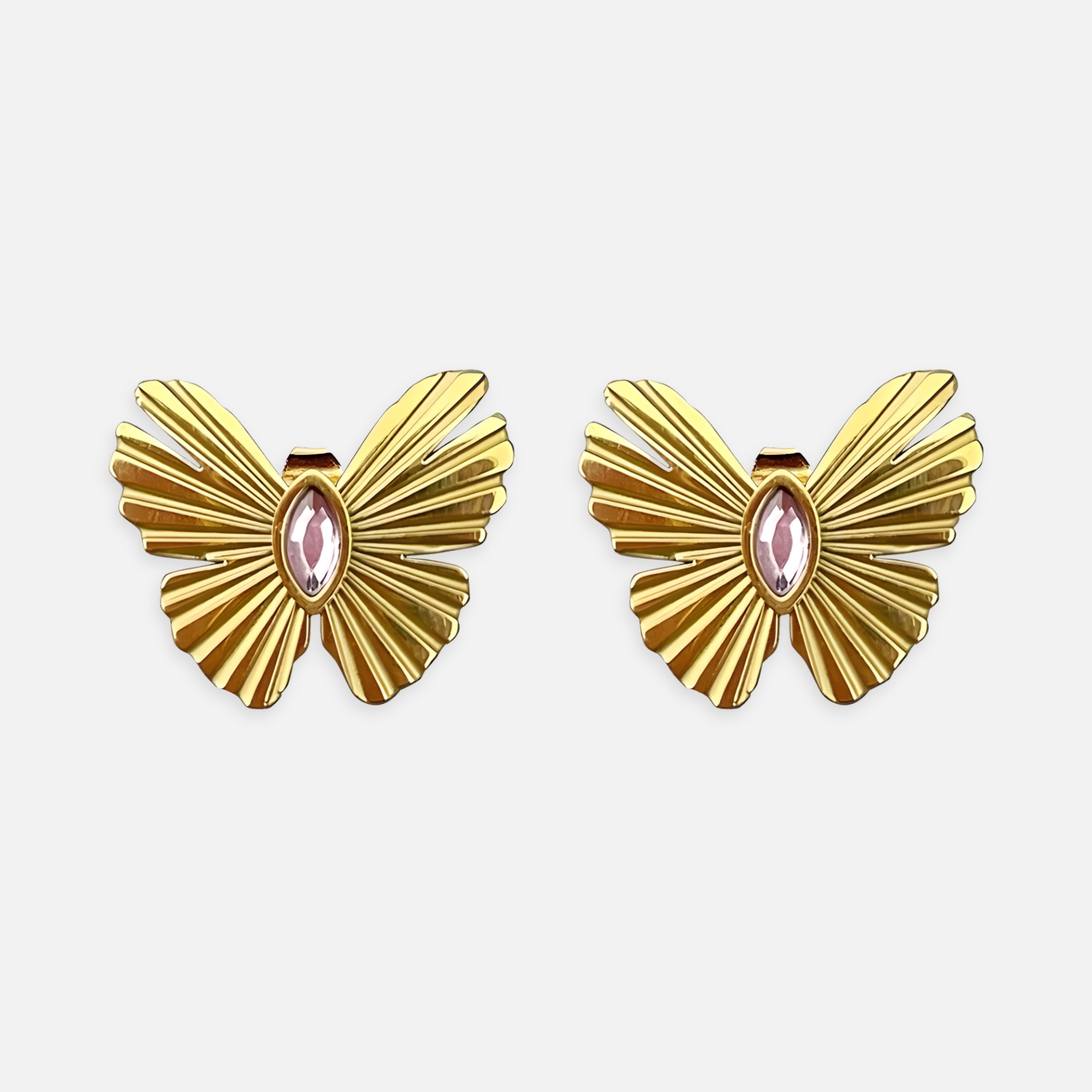 Aurelia Butterfly Gold Earrings