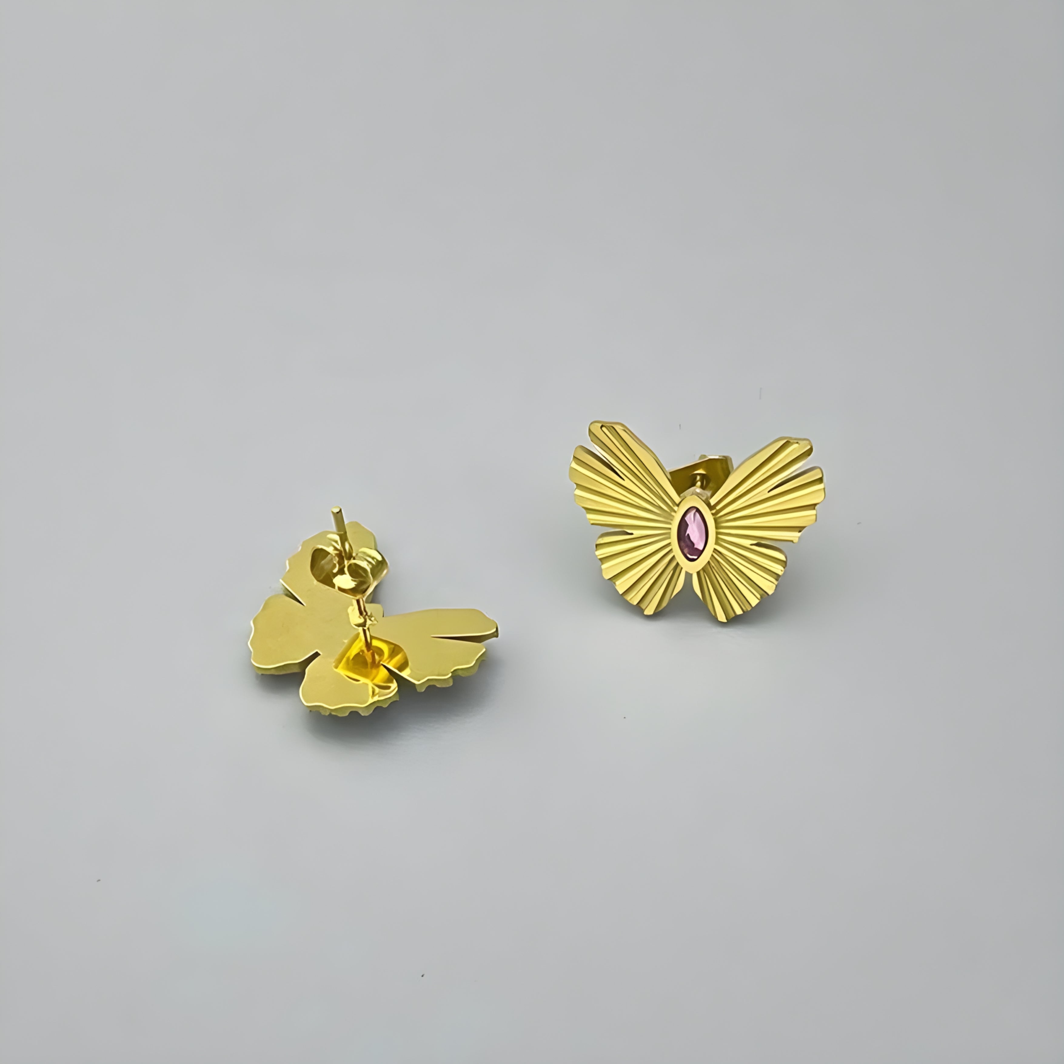 Aurelia Butterfly Gold Earrings