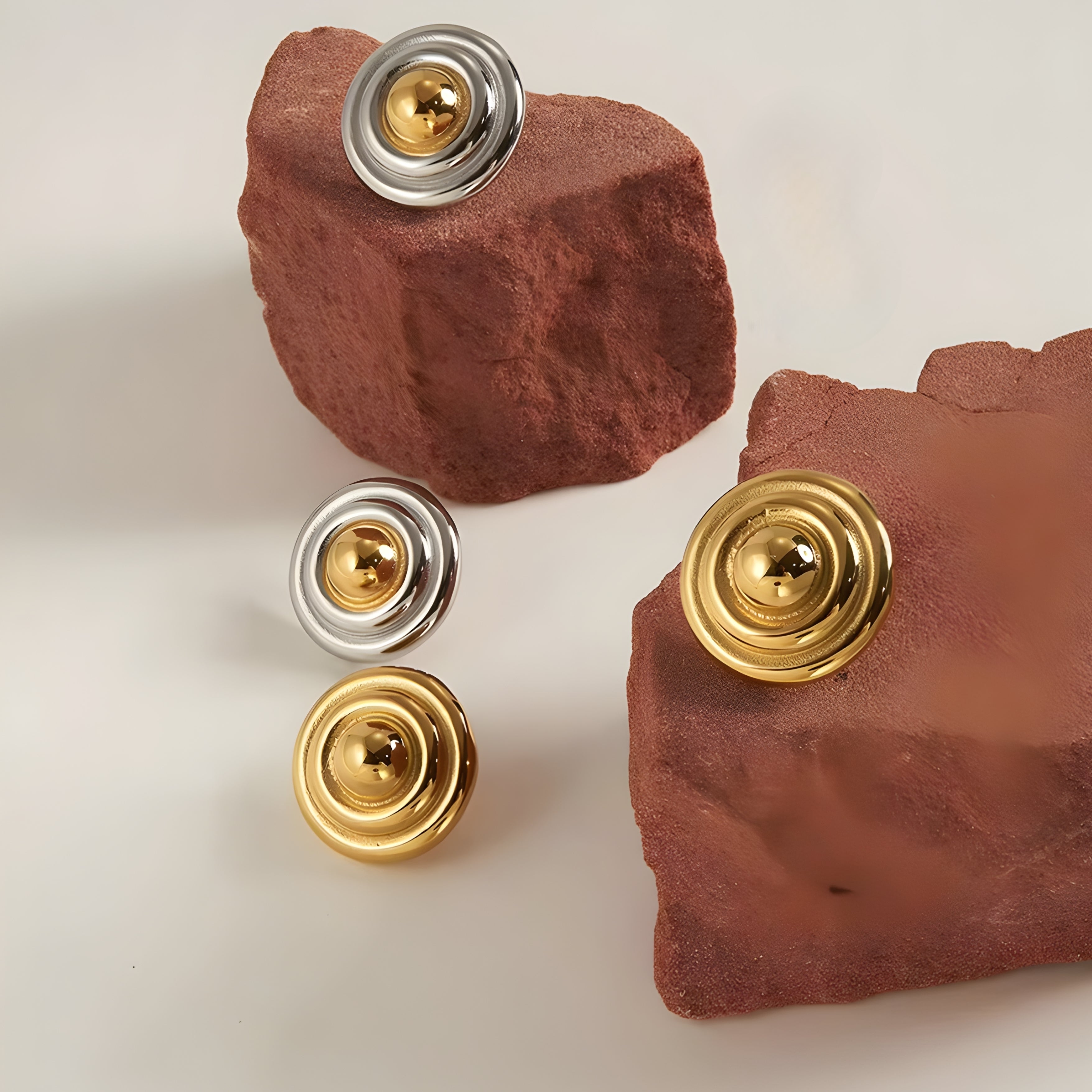 Orbit Dome Stud Earrings