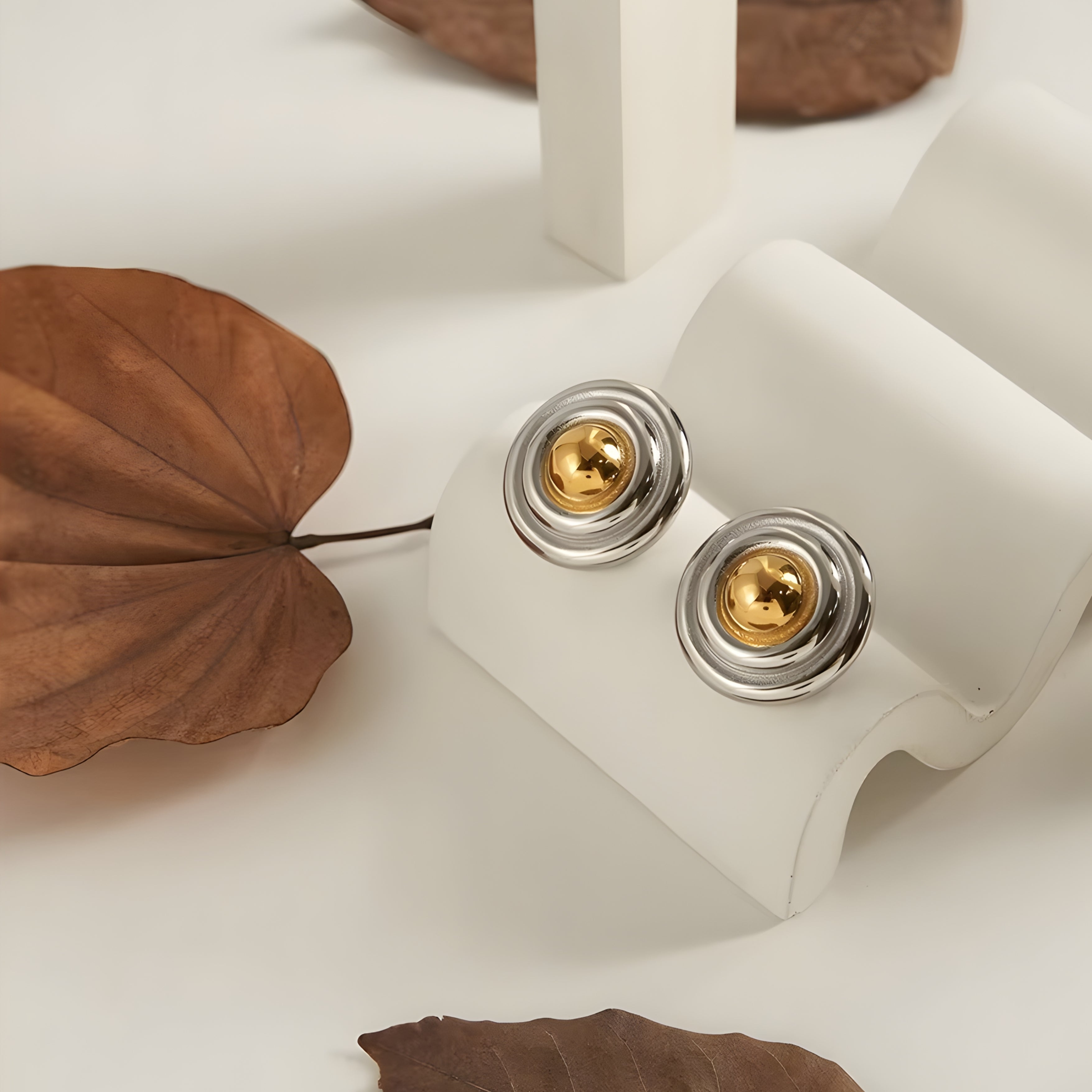 Orbit Dome Stud Earrings