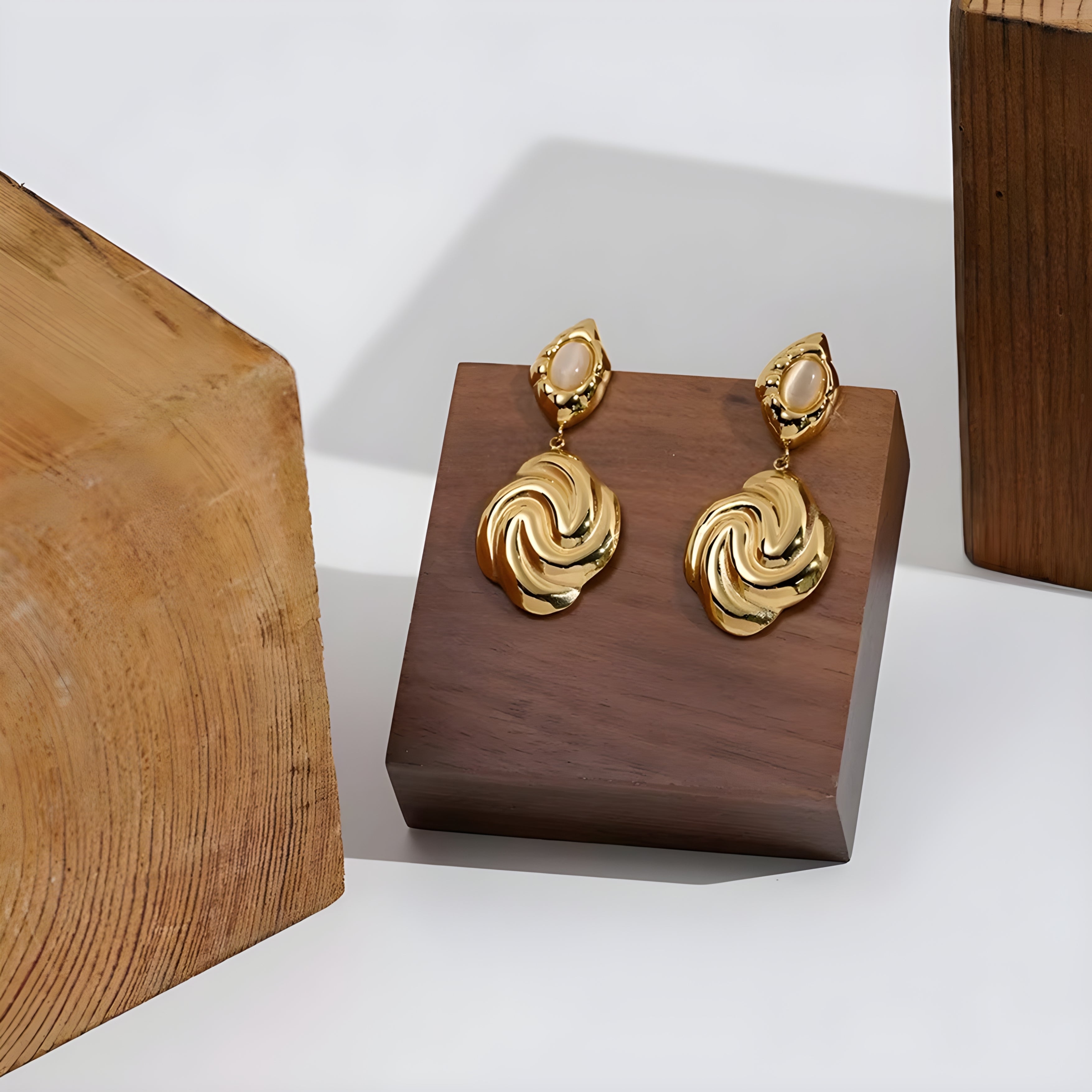 Whirl Dangle Earrings