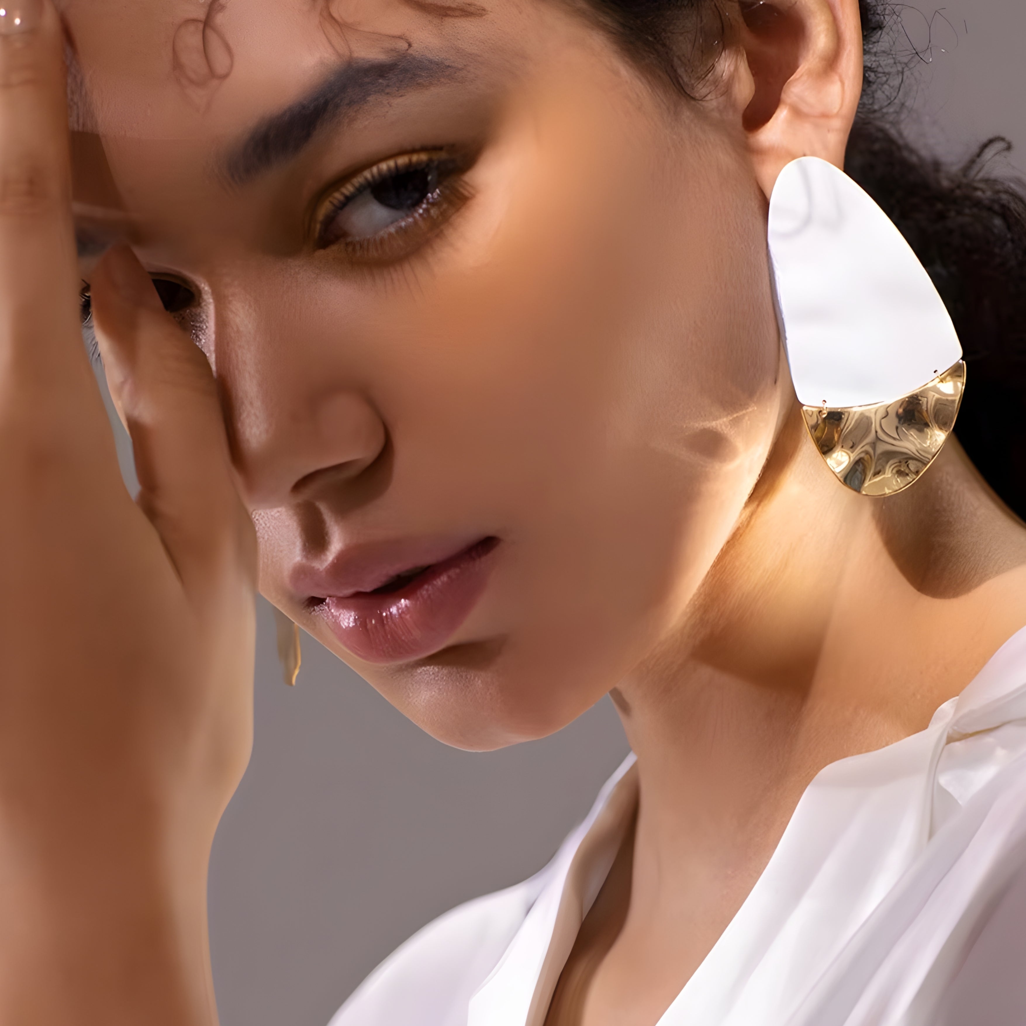 Pebble Geometric Earrings