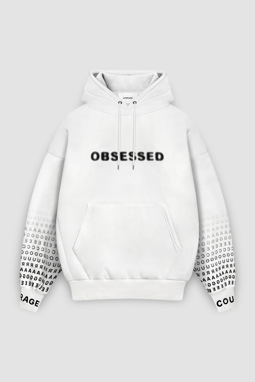 Baggy Hoodie Oversized Fit "Vanguard" White