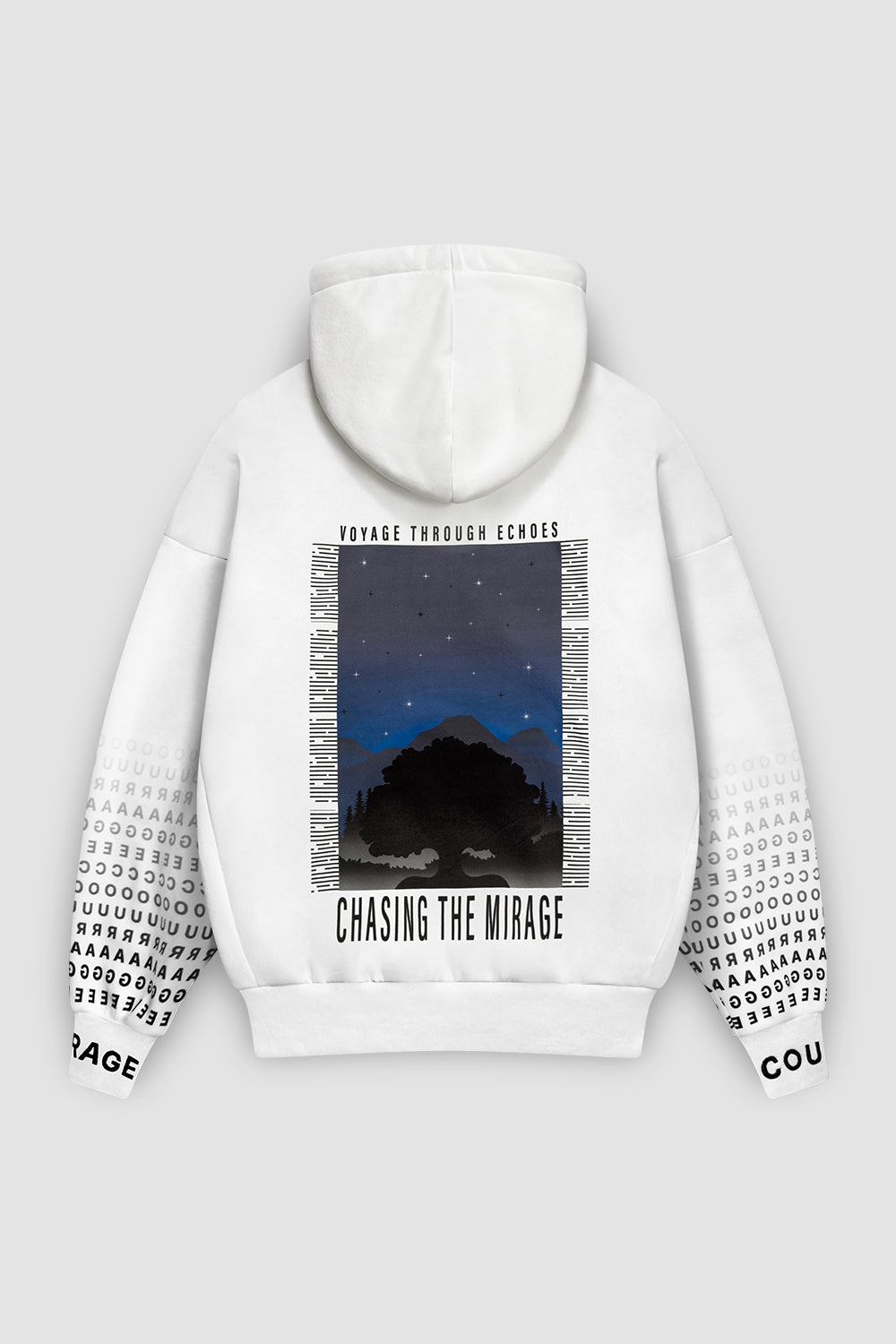 Baggy Hoodie Oversized Fit "Vanguard" White