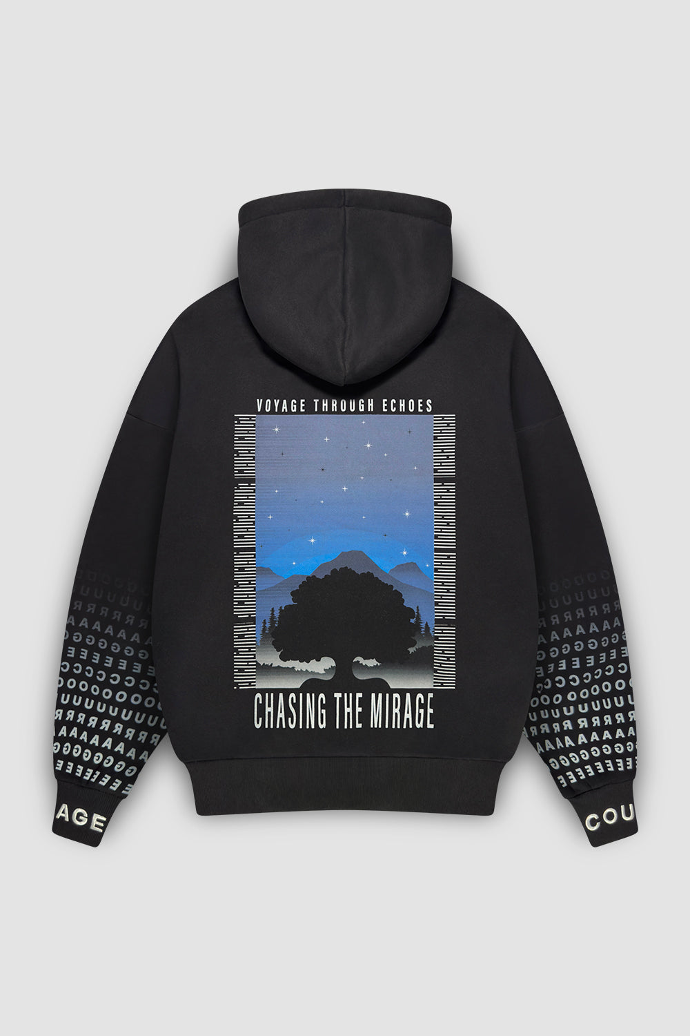 Baggy Hoodie Oversized Fit "Vanguard" Black