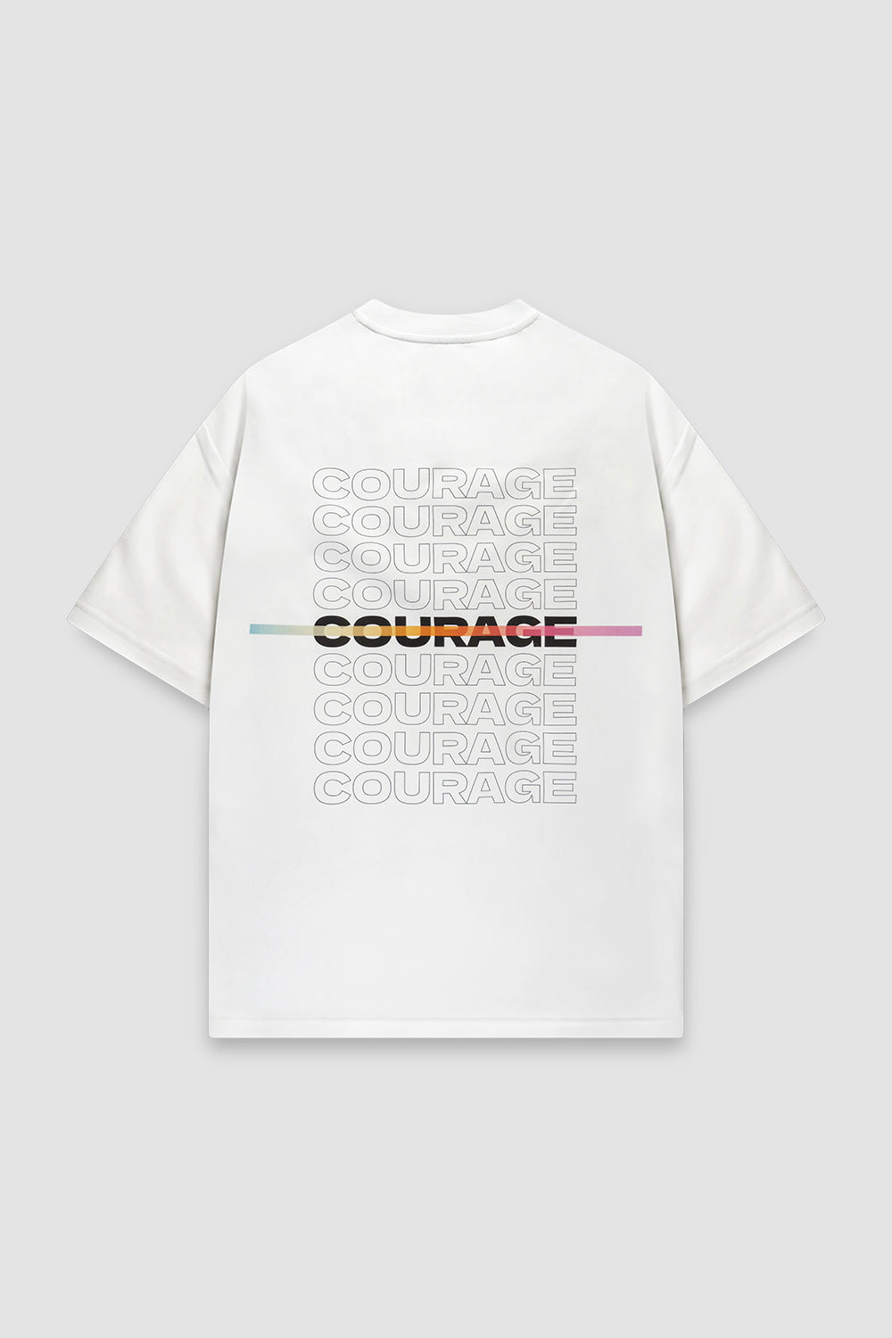 T-Shirt Oversized Fit Unisex "Impact" White