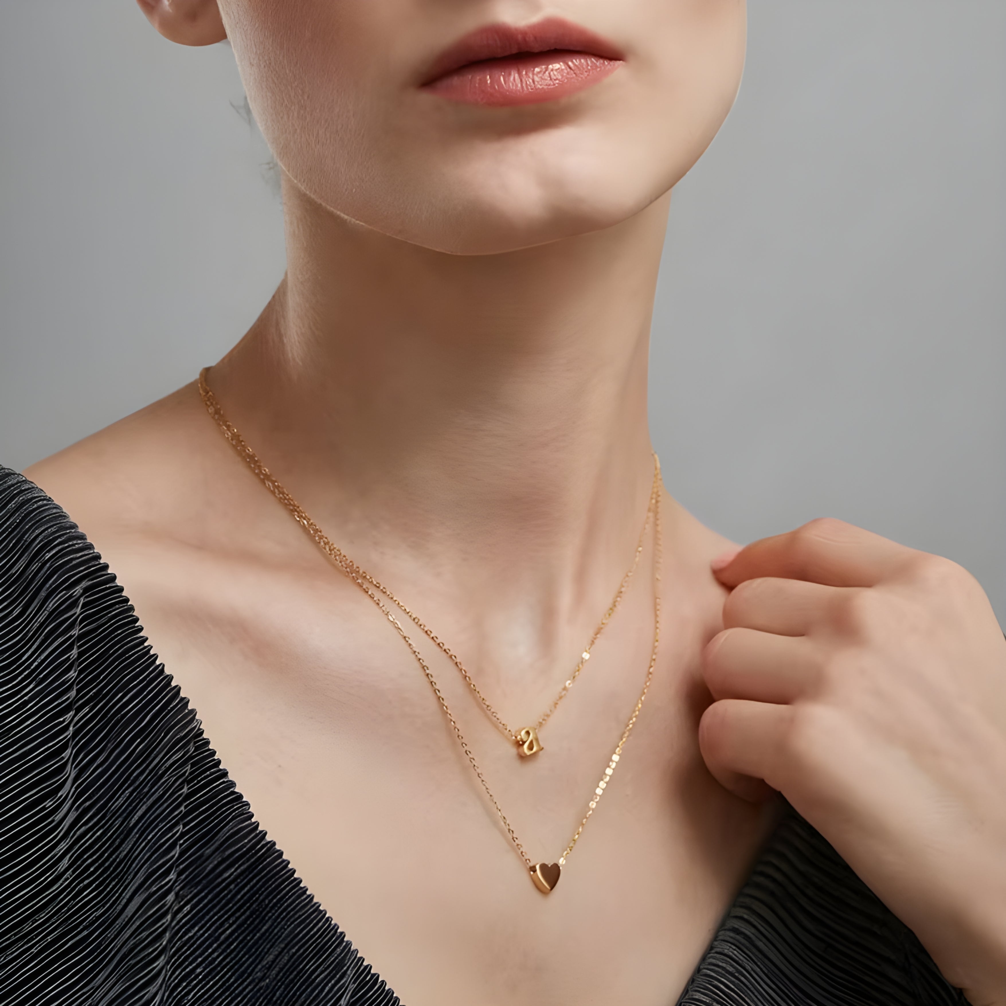 Amora Golden Heart Necklace