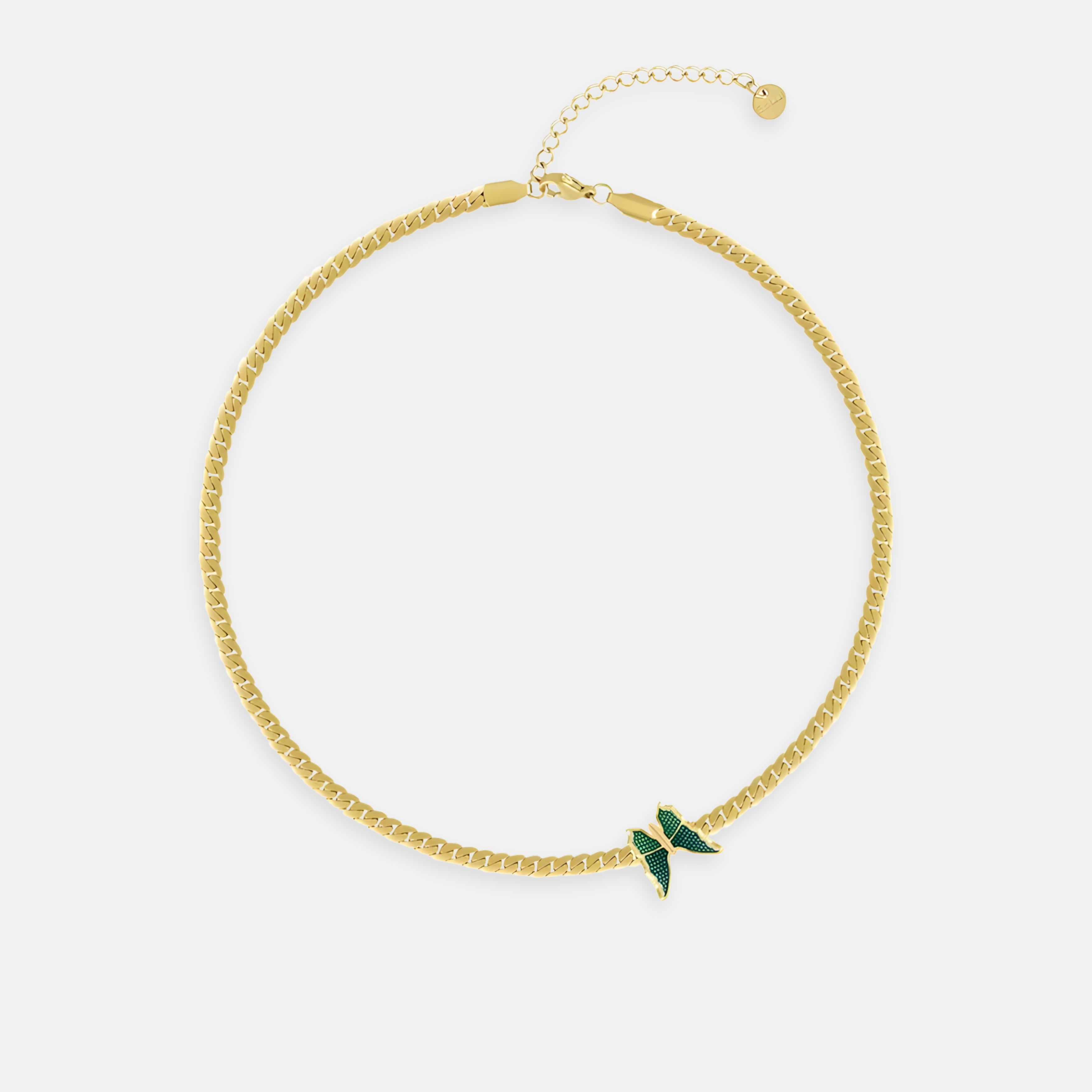 Emerald Wing Necklace