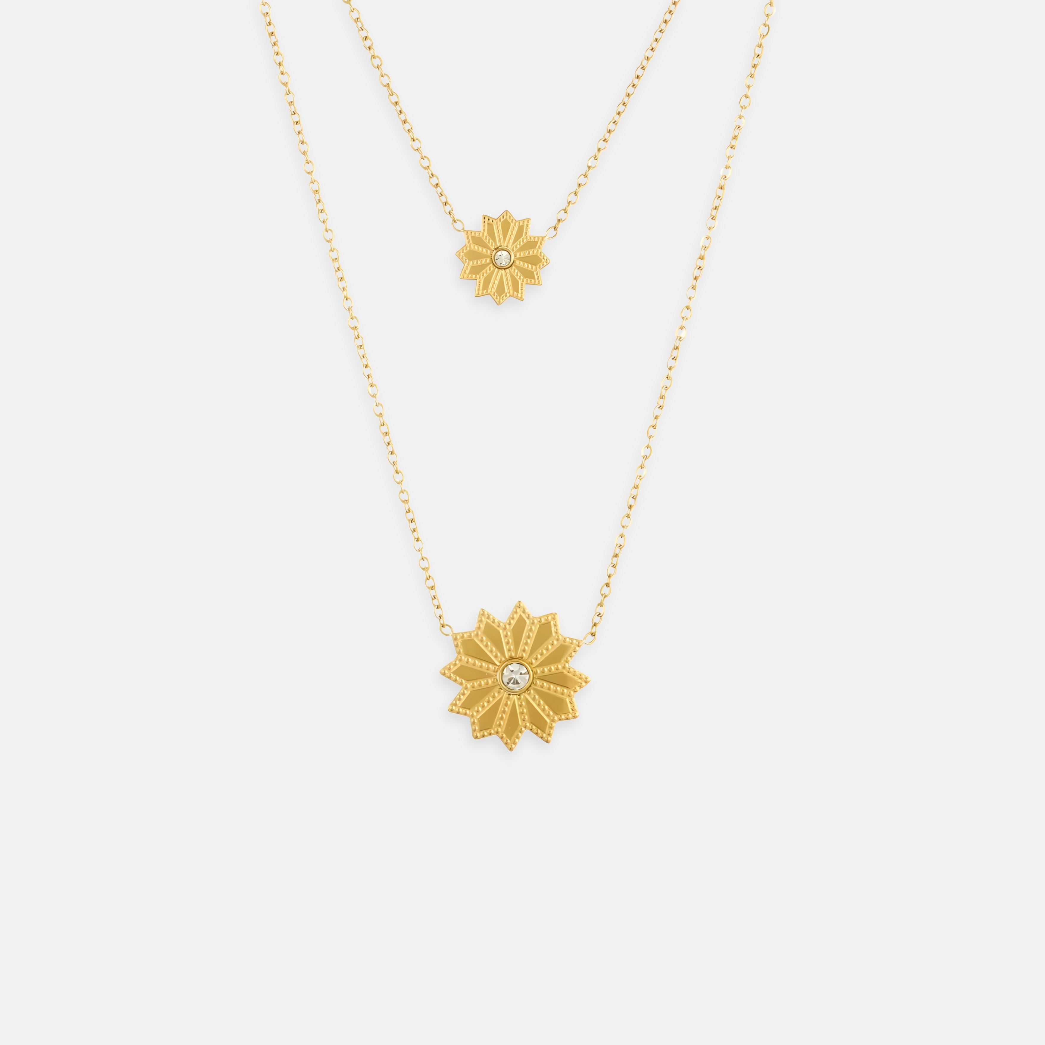 Soleil Sunflower Chain Necklace