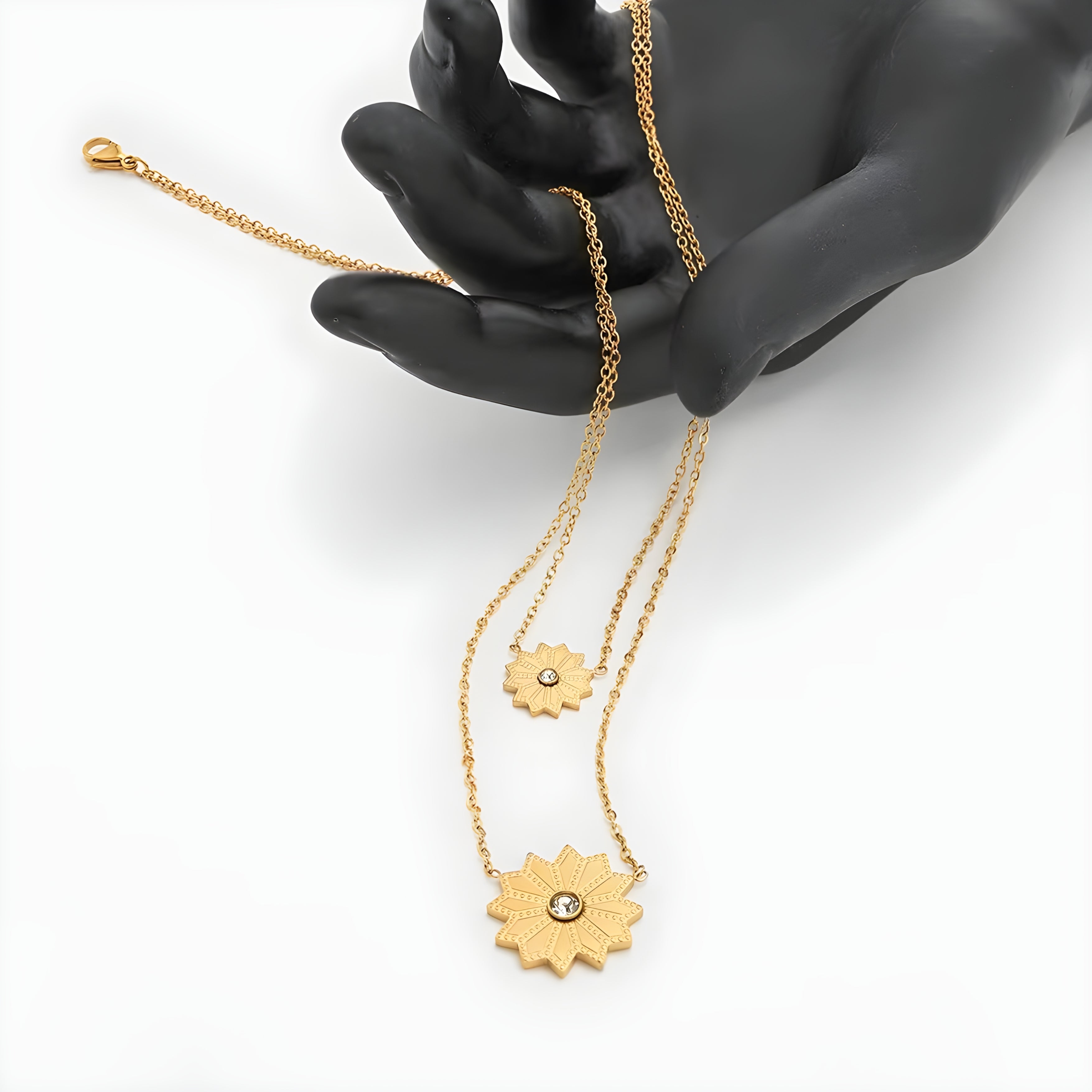 Soleil Sunflower Chain Necklace