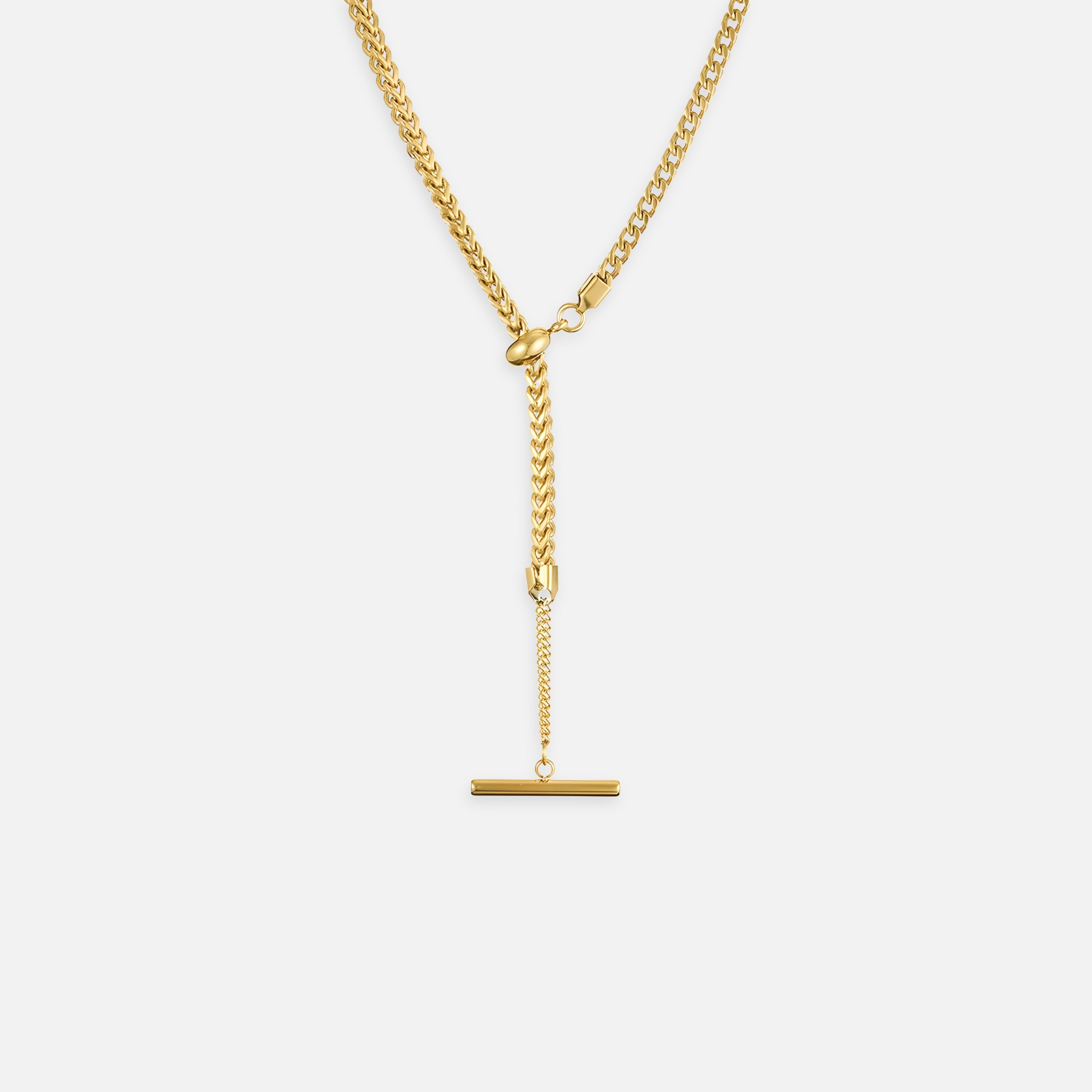 Forge Dragon T-Bar Necklace