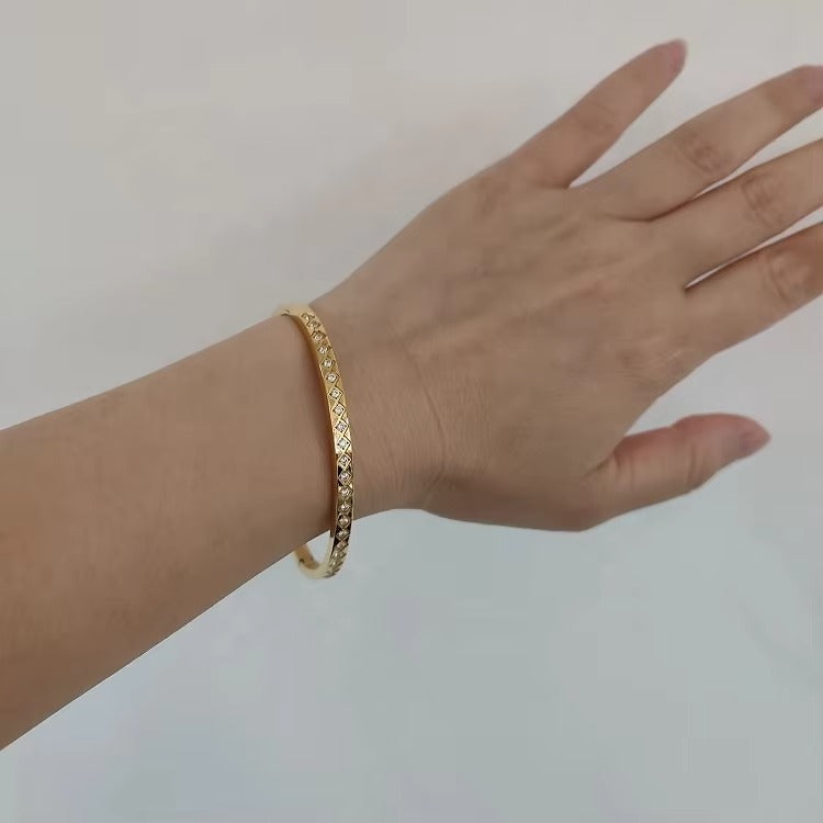 Glimmer Crystal Bangle Bracelet