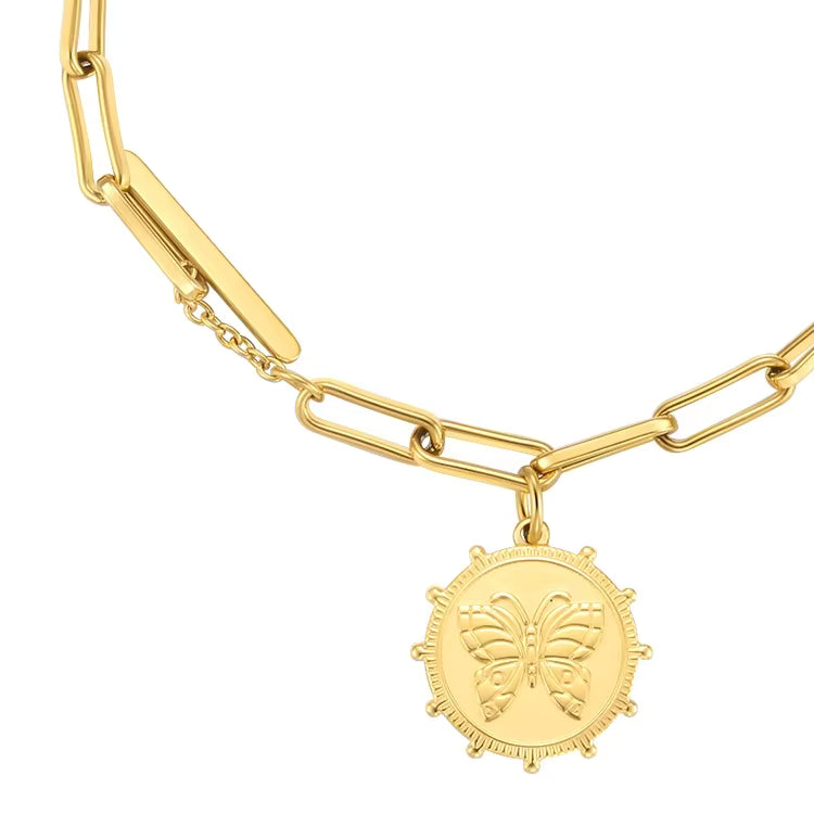 Aurelia Butterfly Gold Bracelet