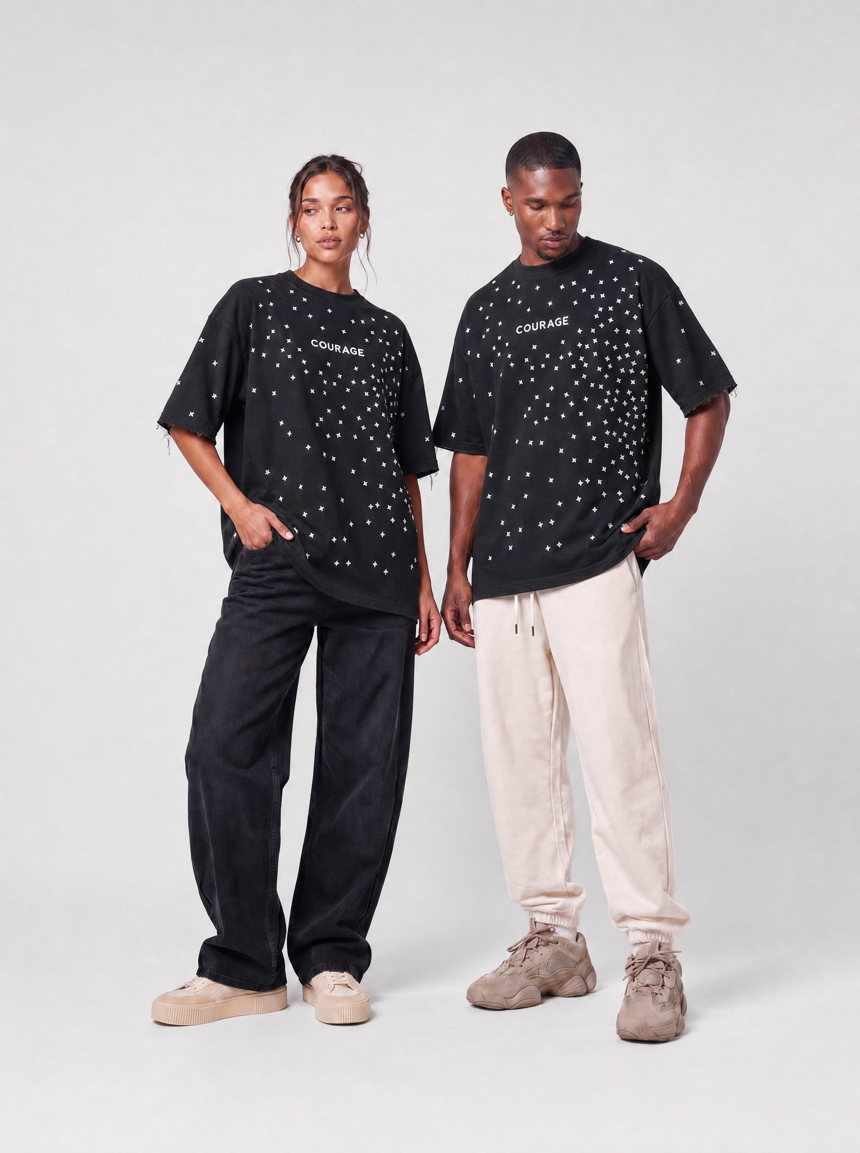 T-Shirt Oversized Fit Unisex "Prime" Black