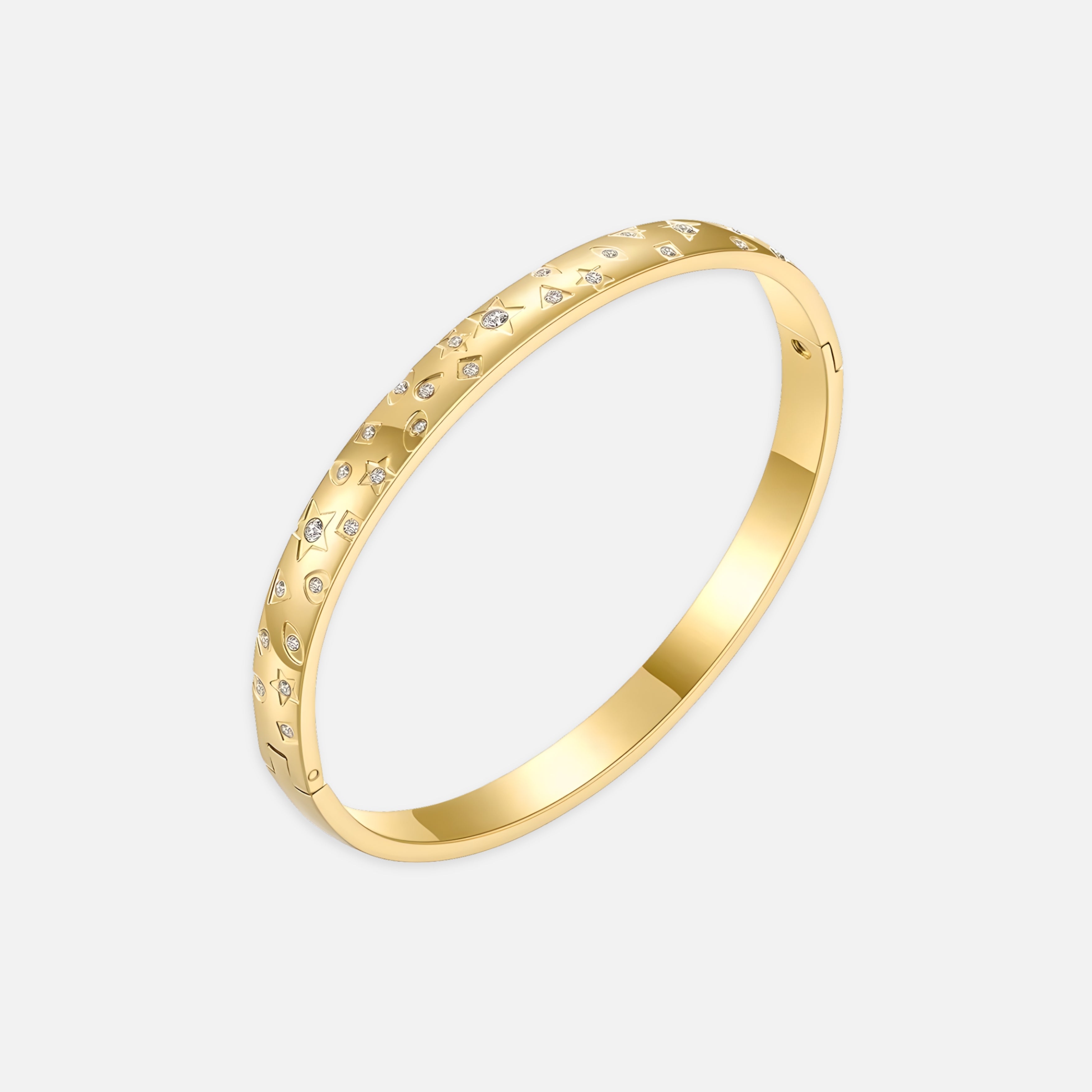 Galaxy Zircon Cuff Bracelet