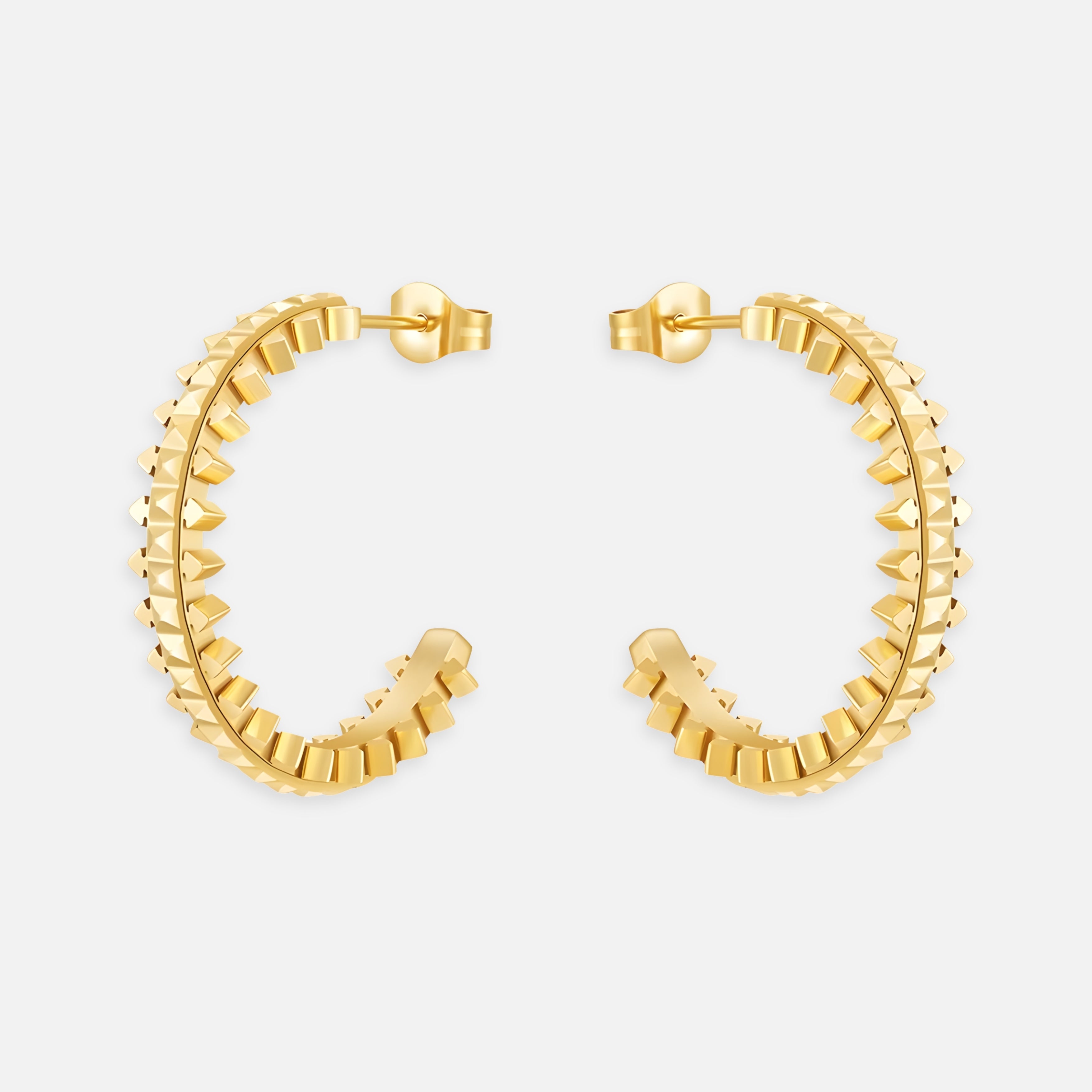 Vanta Spike Hoops Earrings
