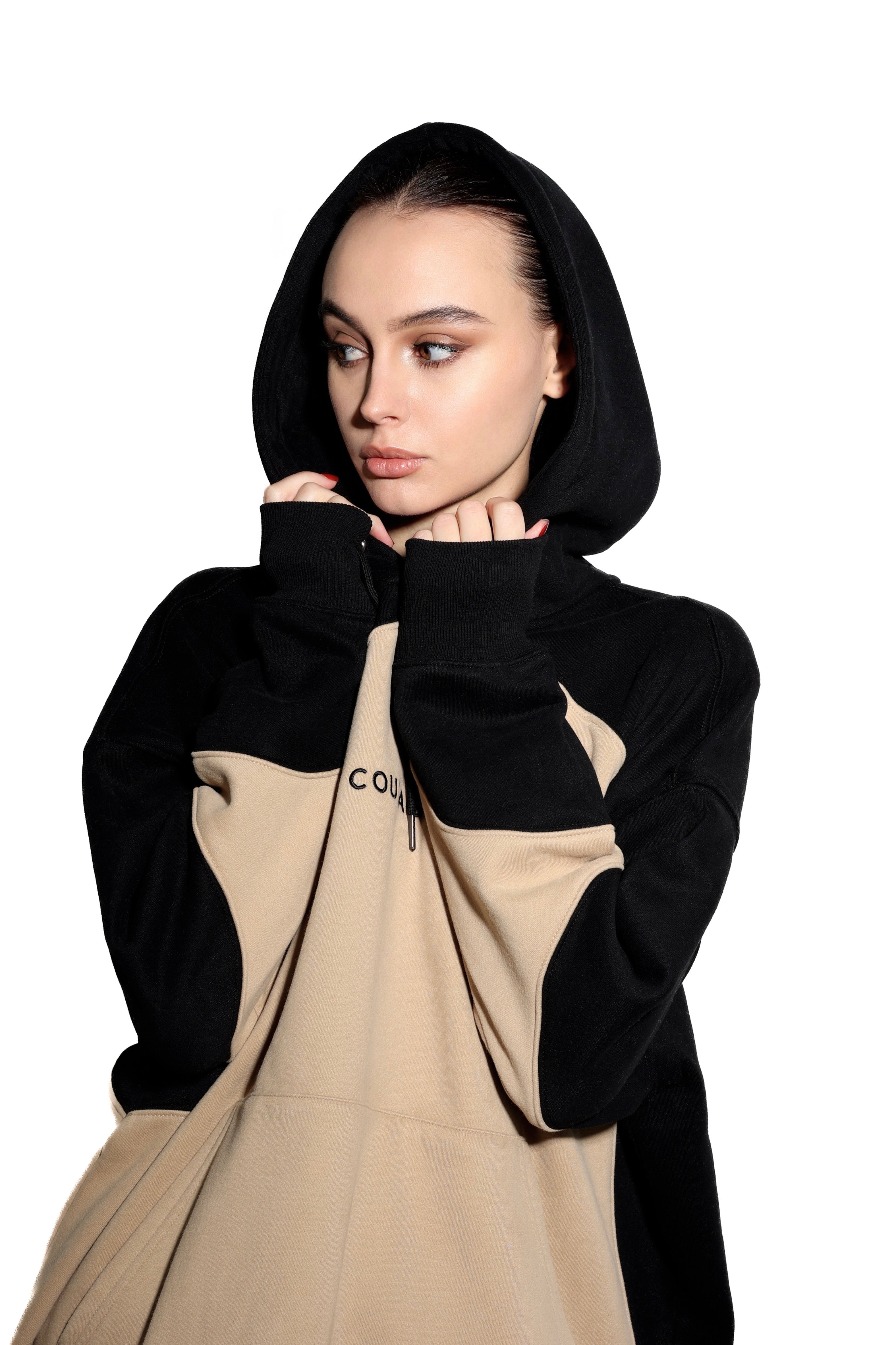 Baggie Oversized Hoodie One-SizeFit, Unisex "Duality"