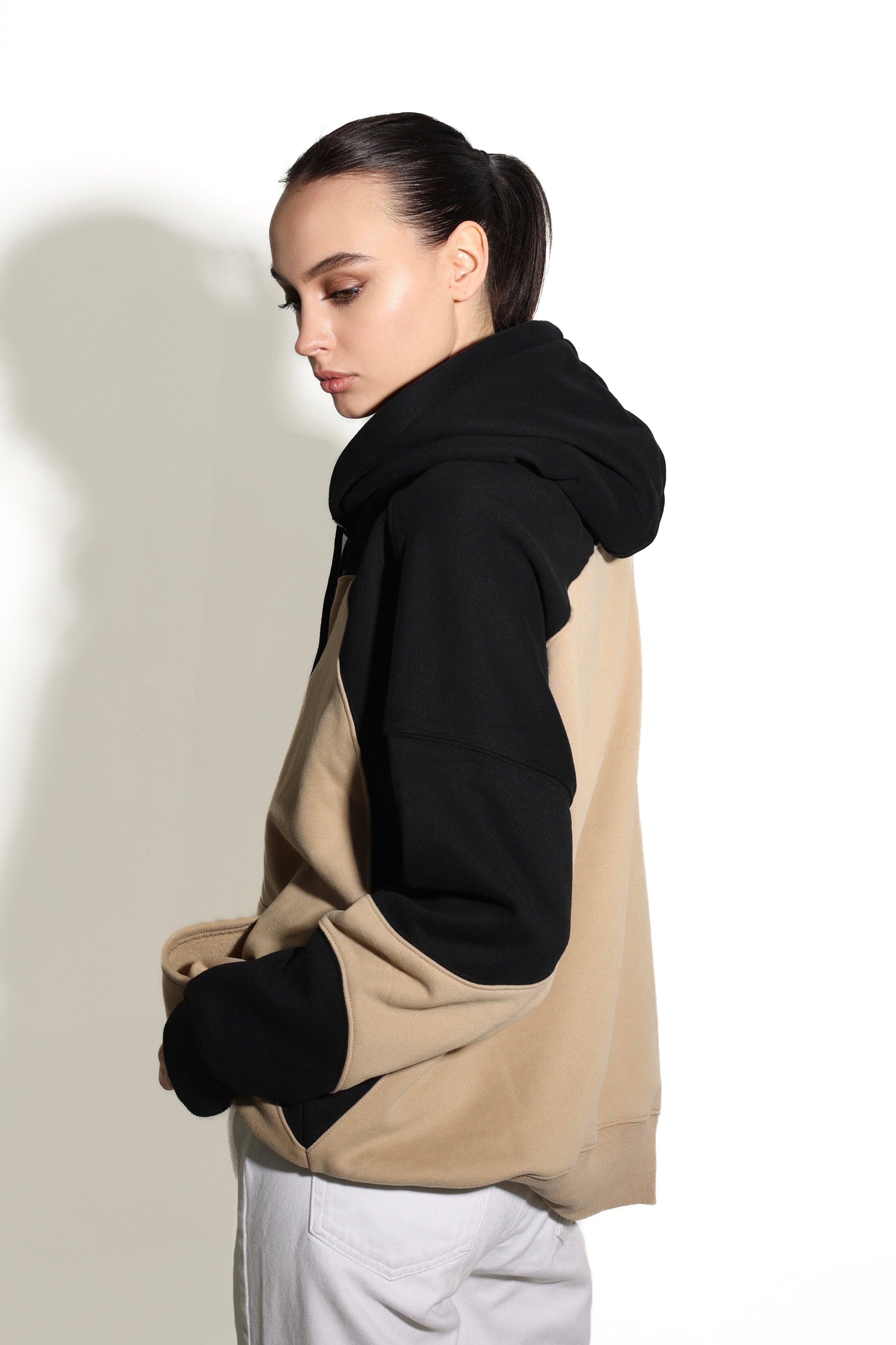 Baggie Oversized Hoodie One-SizeFit, Unisex "Duality"