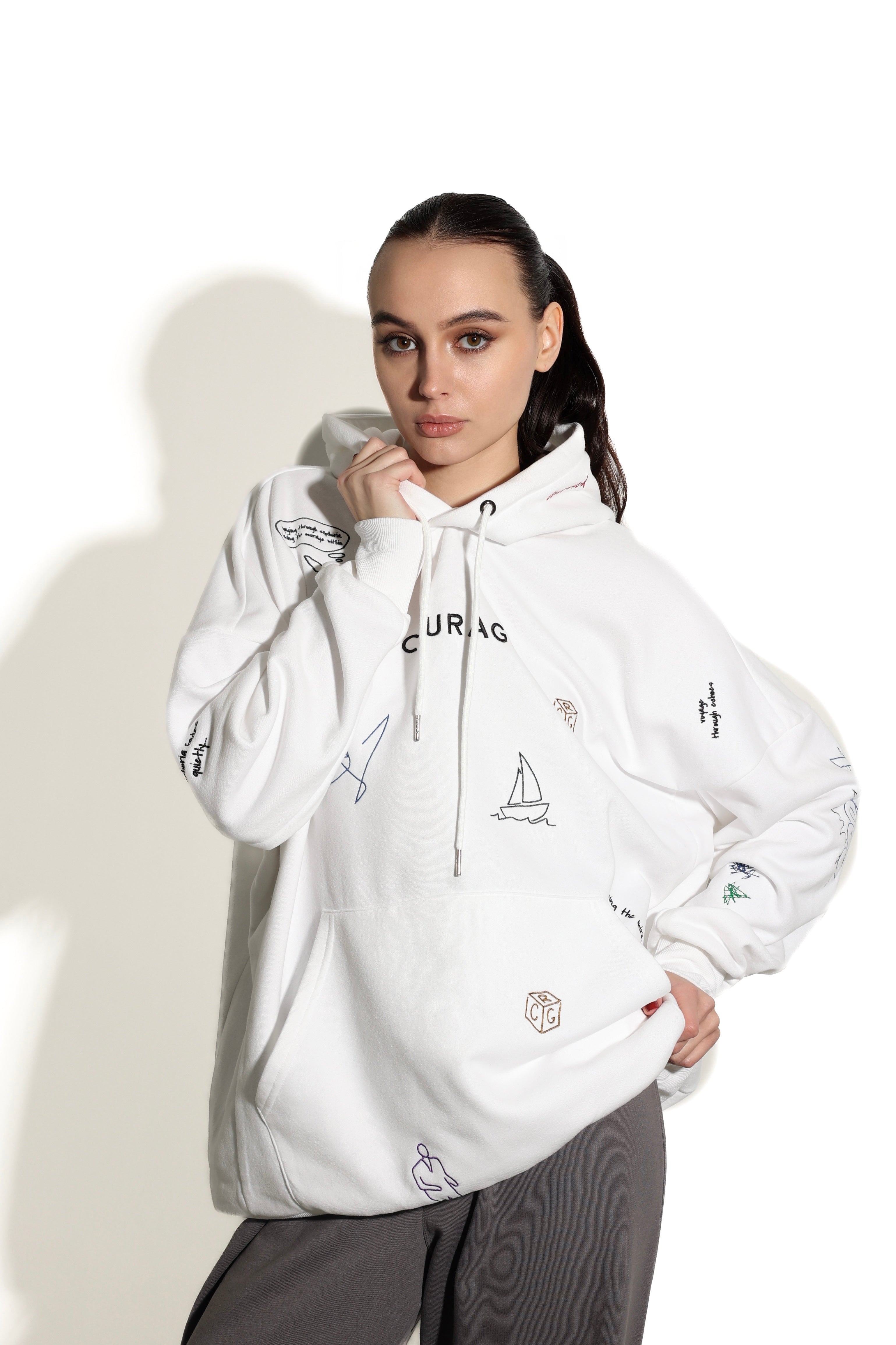 Baggie Oversized Hoodie One-Size Fit, Unisex "Essence"