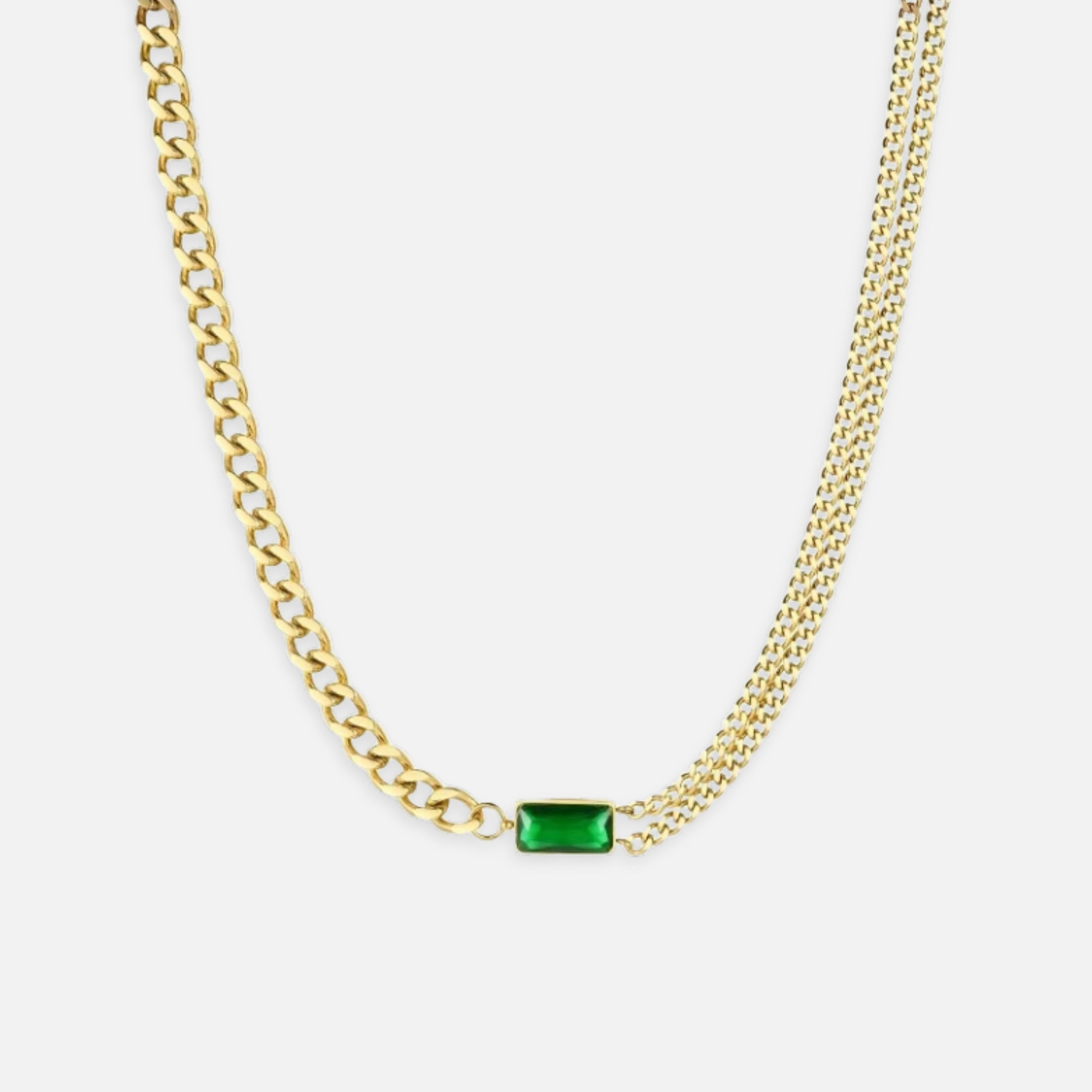 Vega Green Stone Necklace