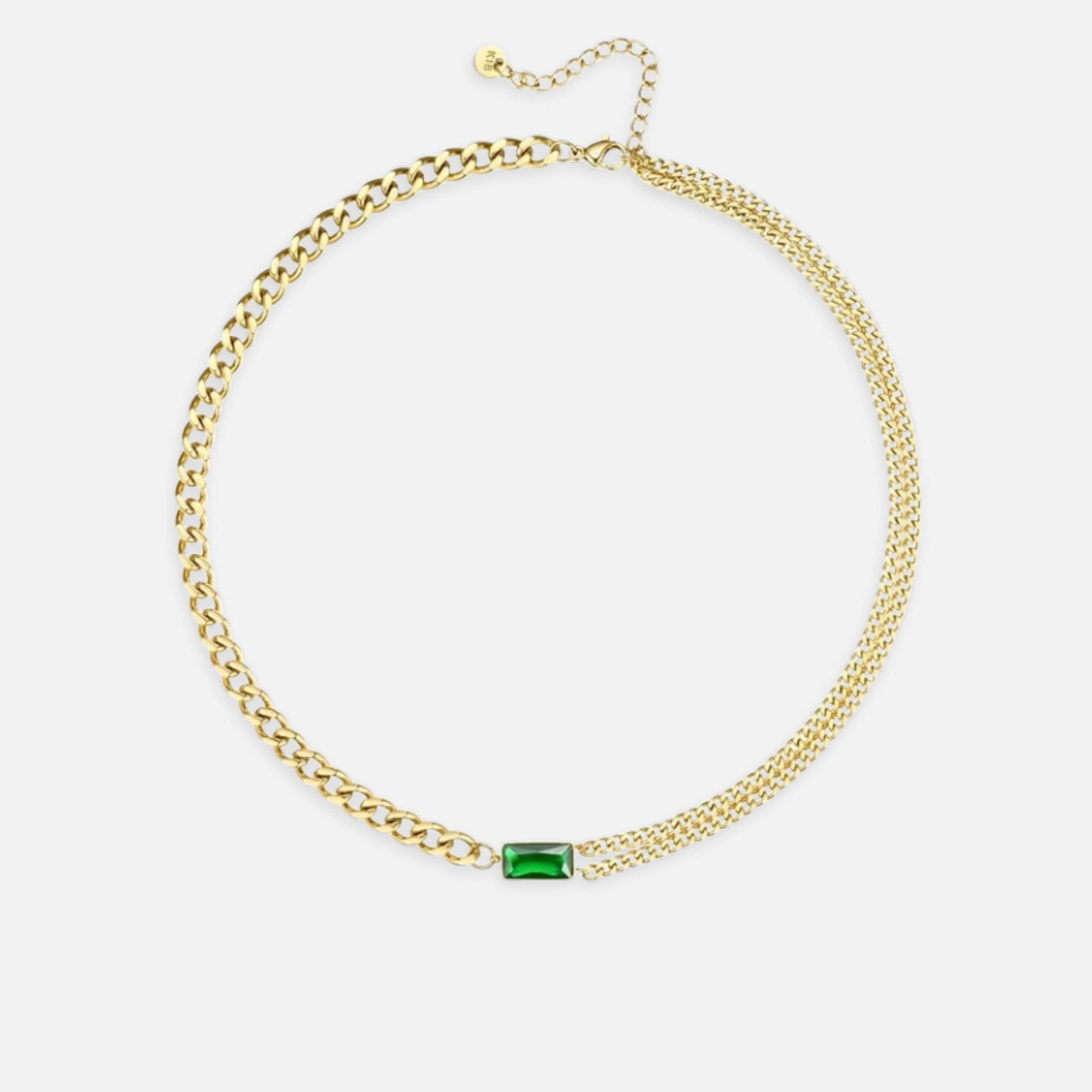 Vega Green Stone Necklace