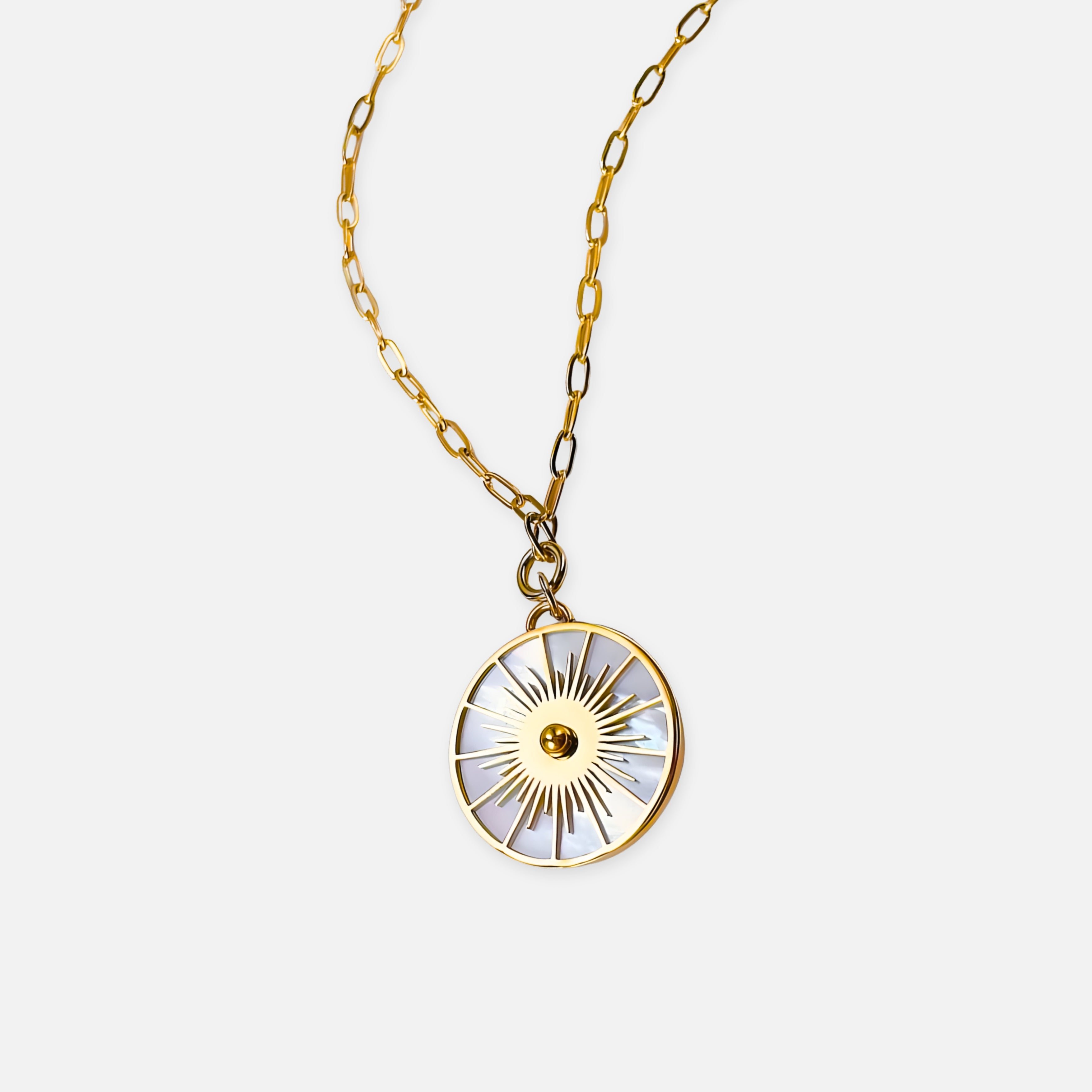 Solene Chain Link Gold Necklace