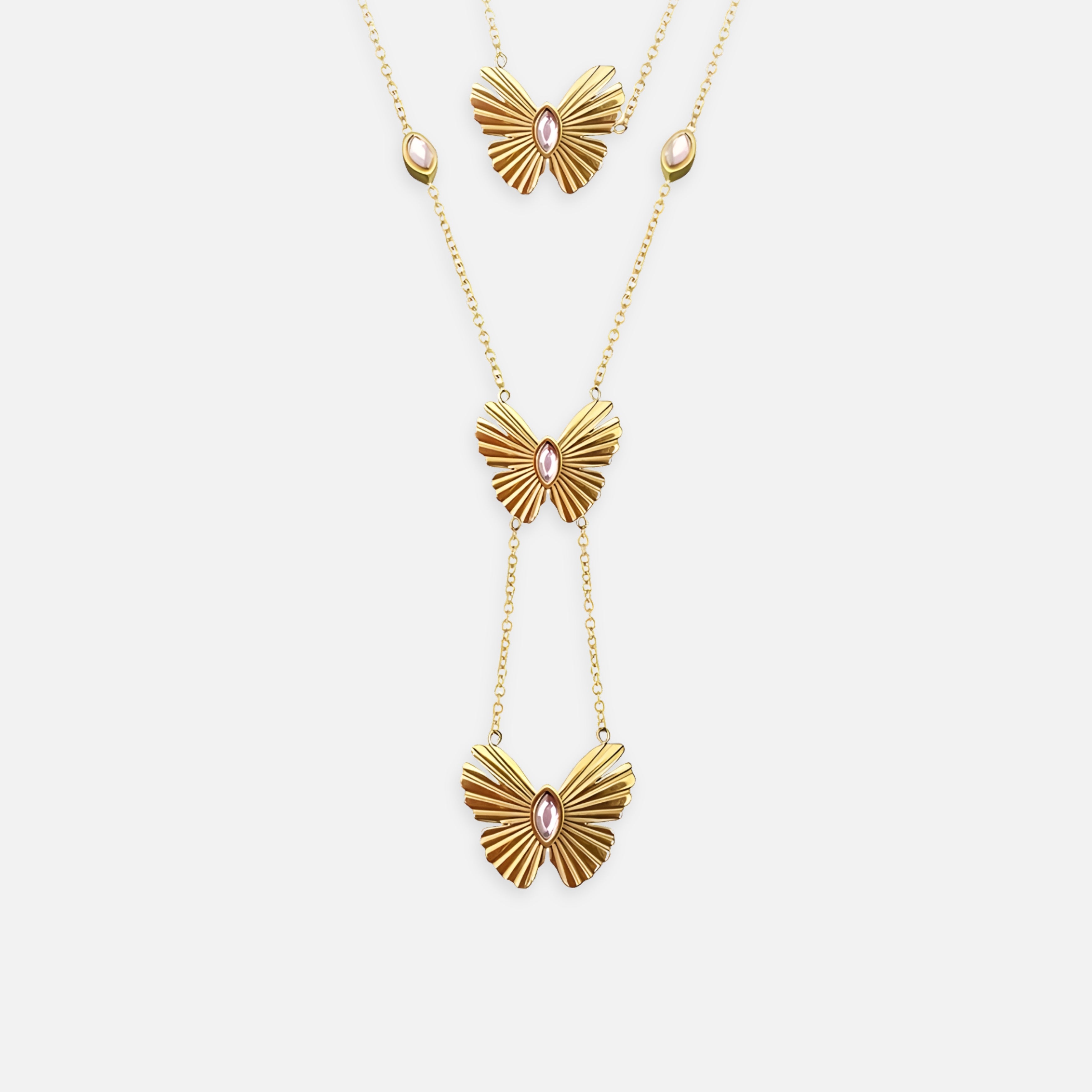 Lunara Butterfly Chain Necklace
