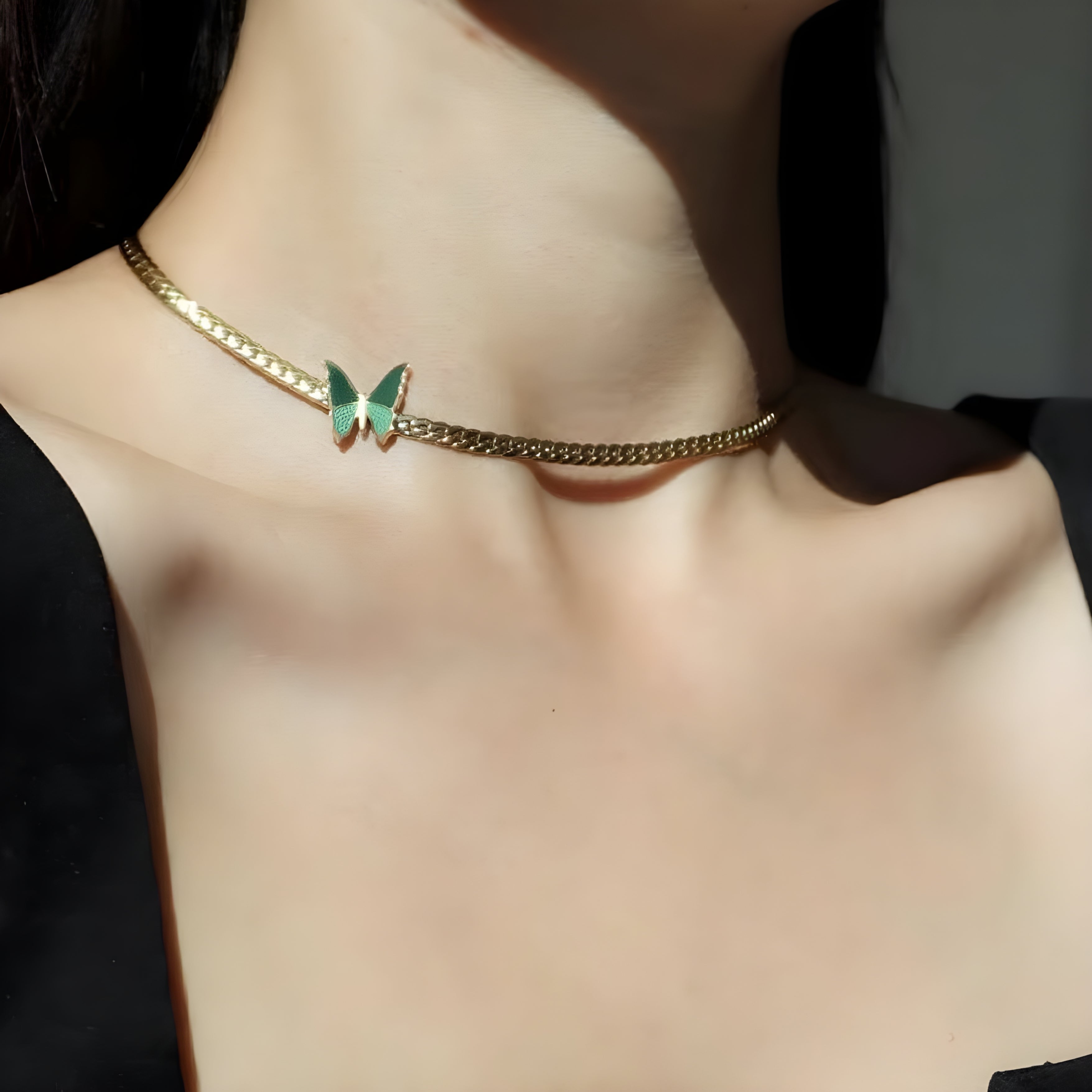 Emerald Wing Necklace