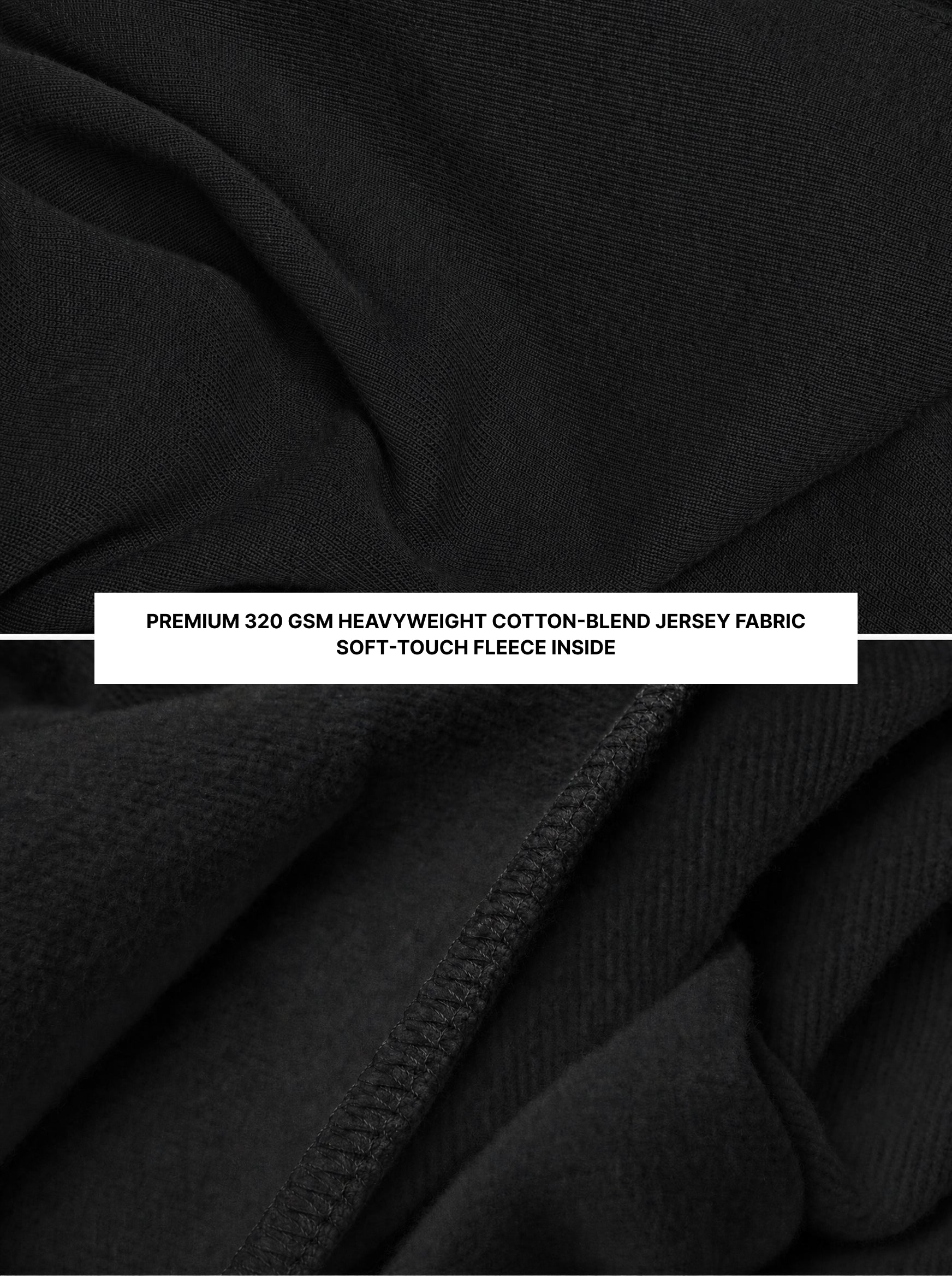 Baggy Hoodie Oversized Fit "Vanguard" Black