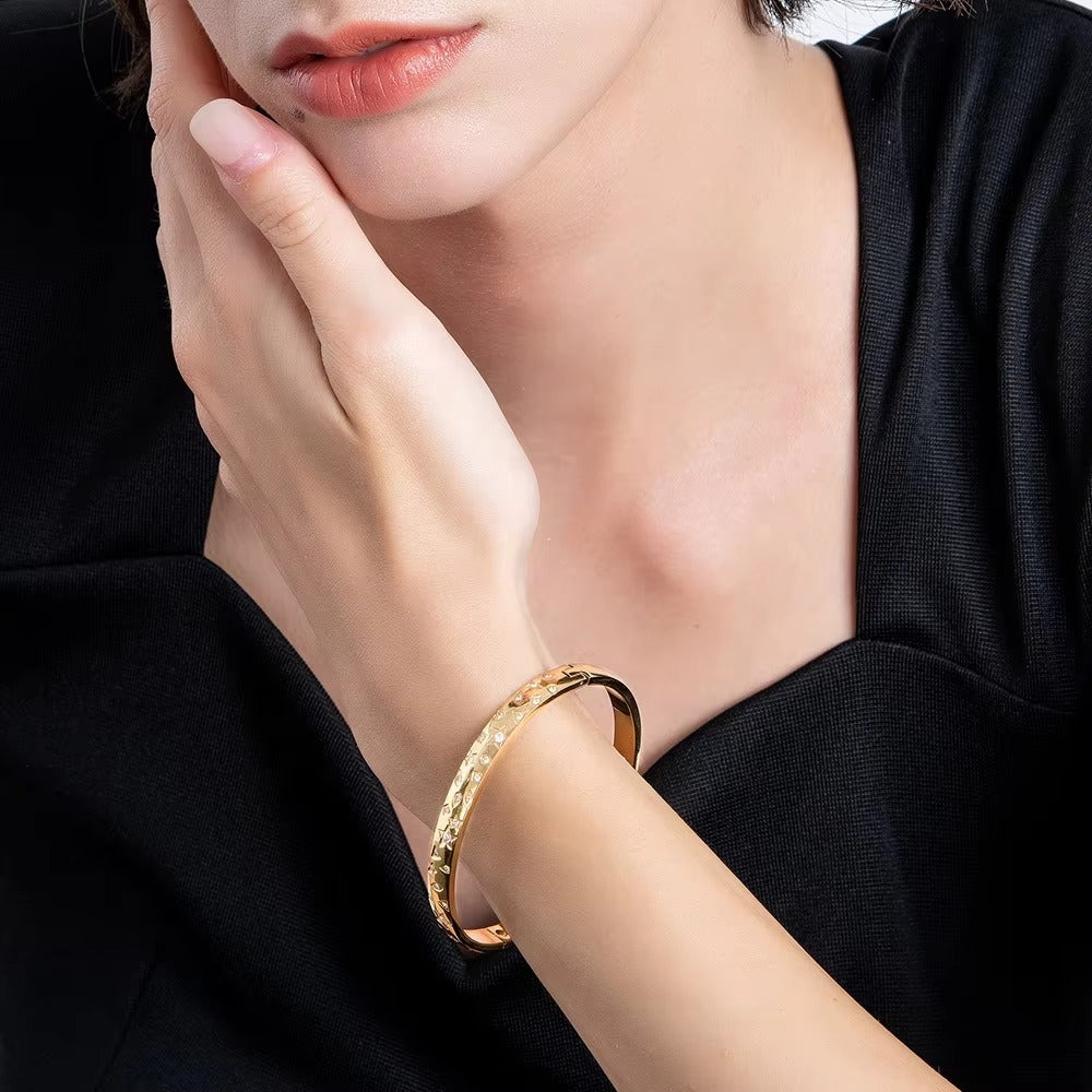 Galaxy Zircon Cuff Bracelet